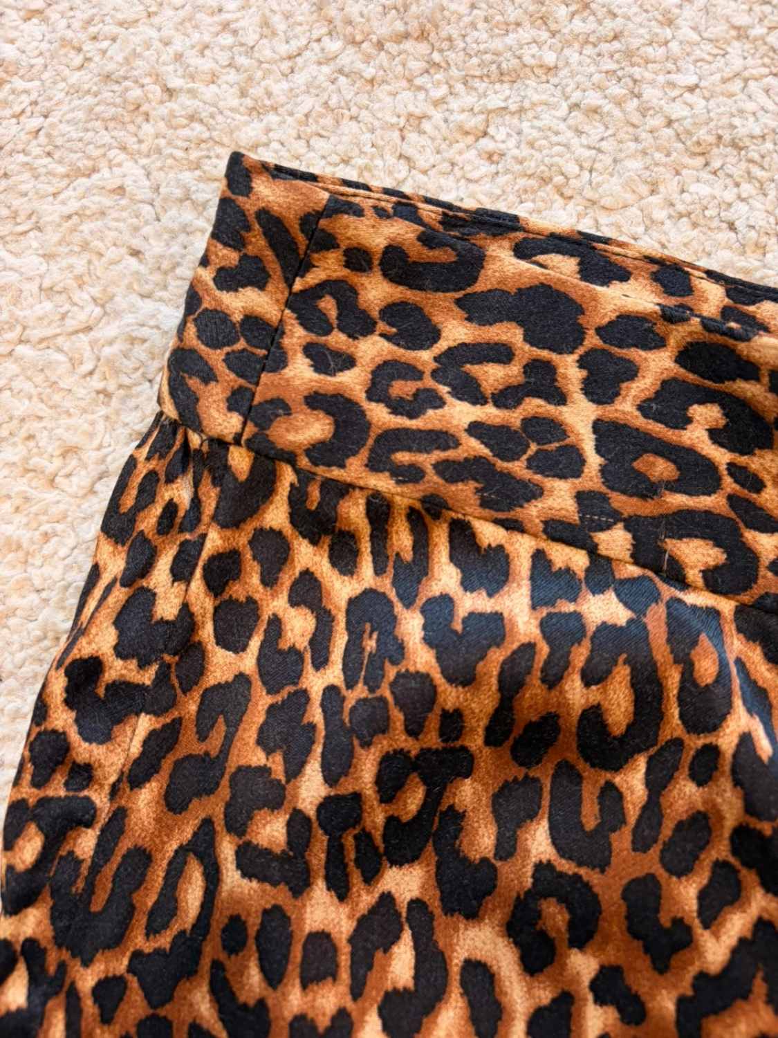 Pantalon Zara Léopard Noir/Marron - Taille M