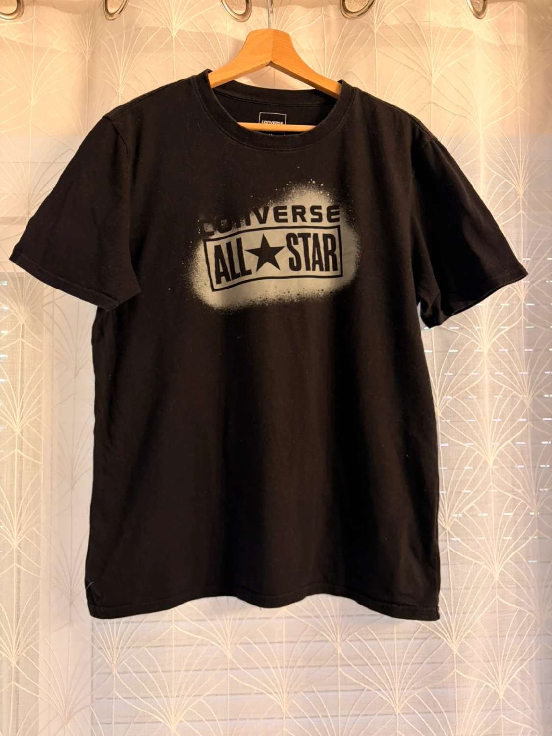 ⭐🖤 T-shirt Converse Imprimé Noir - Iconique & Streetwear