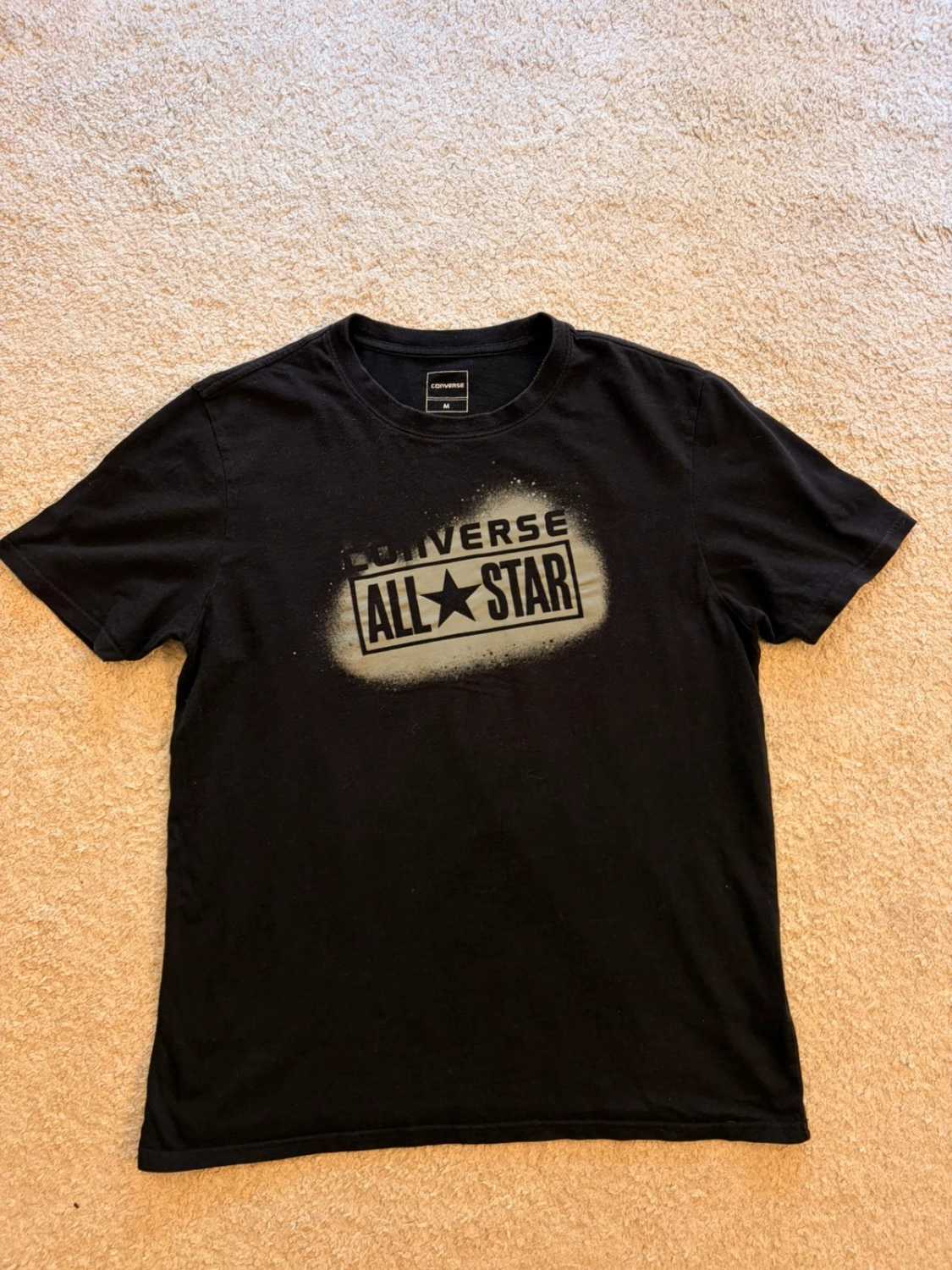 ⭐🖤 T-shirt Converse Imprimé Noir - Iconique & Streetwear