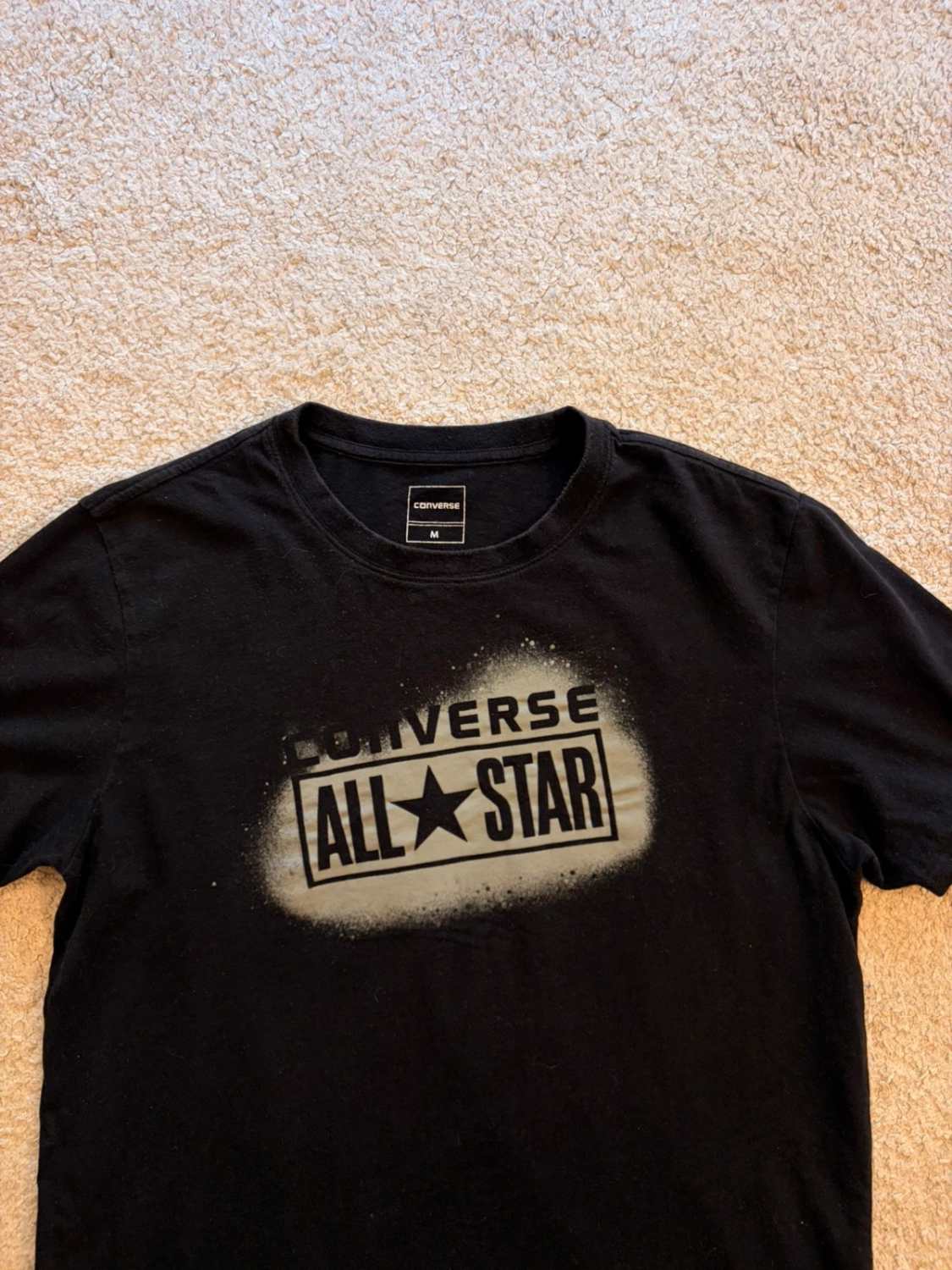 ⭐🖤 T-shirt Converse Imprimé Noir - Iconique & Streetwear