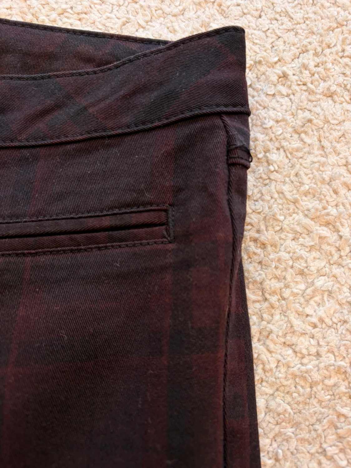 🖤🍷 Pantalon Zara Basic Denim Noir/Bordeaux - Original & Confortable