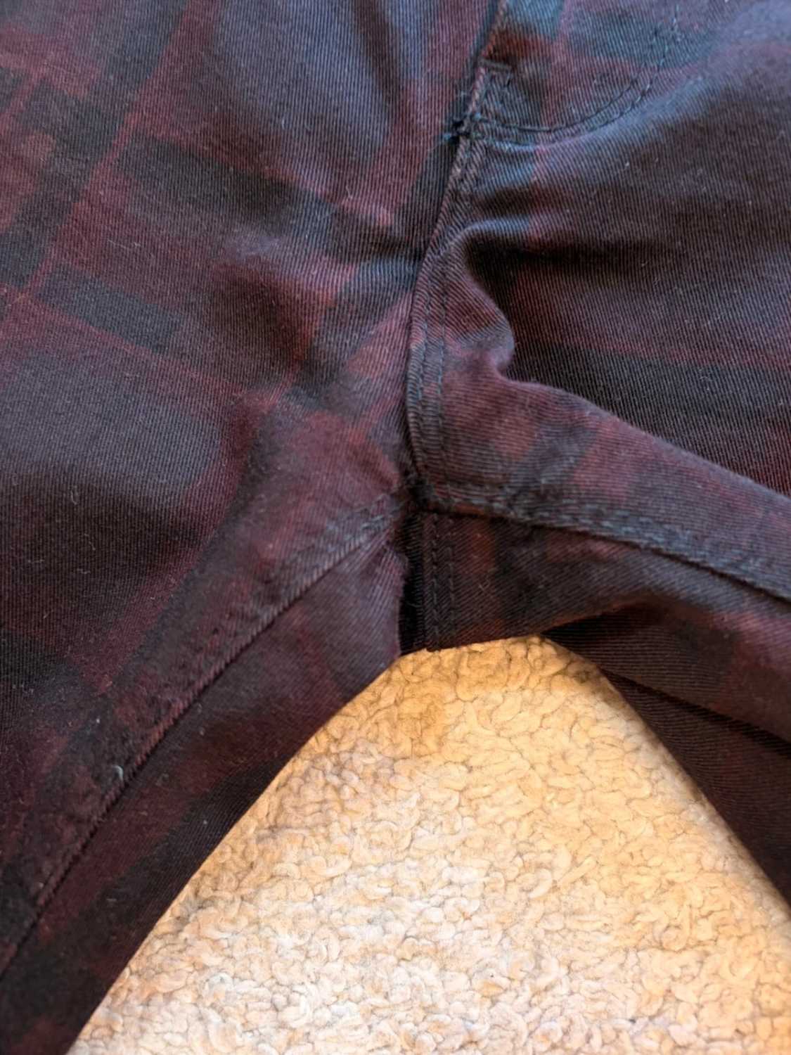 🖤🍷 Pantalon Zara Basic Denim Noir/Bordeaux - Original & Confortable