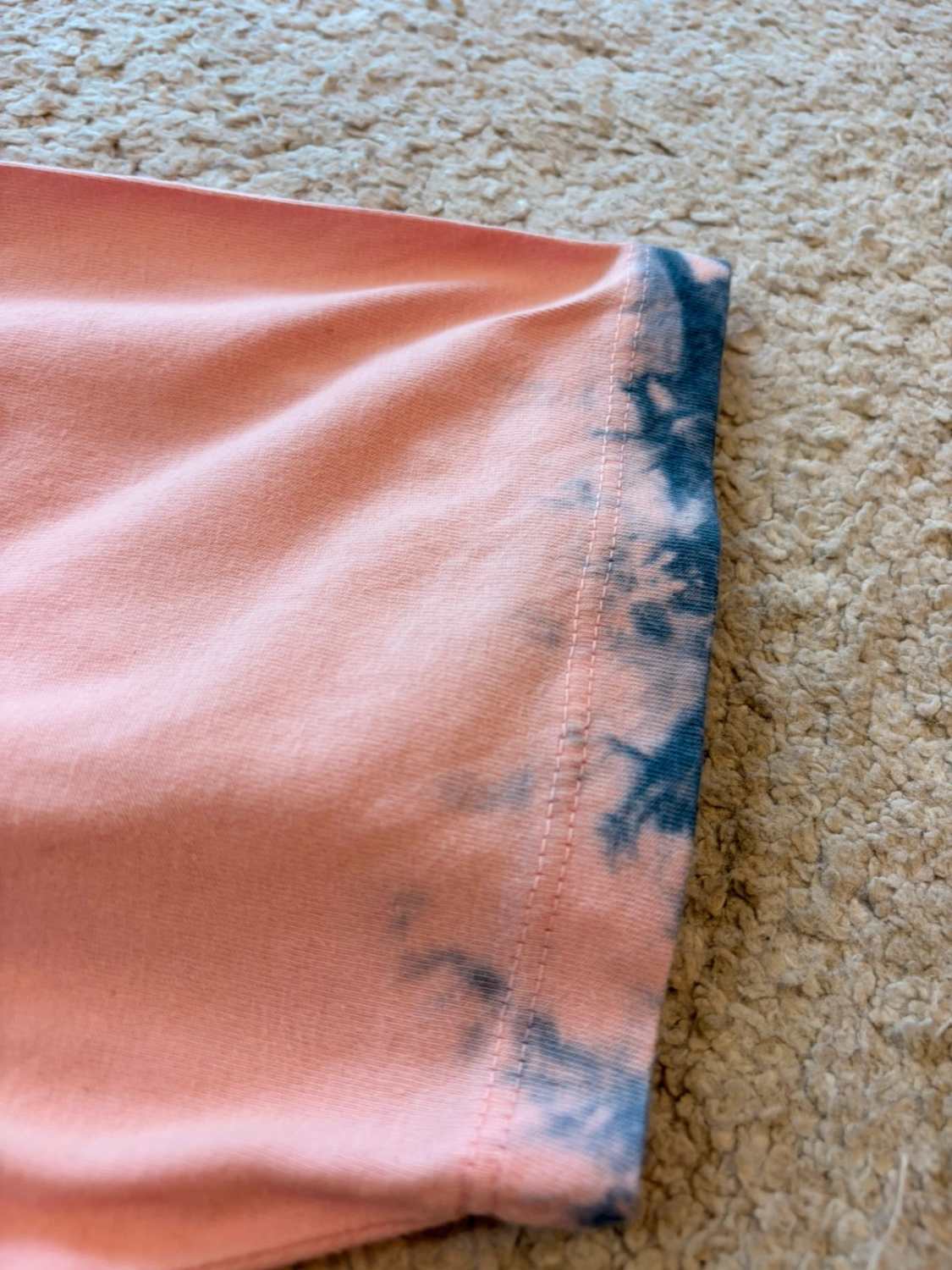 🍑🔵 T-shirt Tommy Hilfiger Abricot à Motif Bleu - Frais & Original