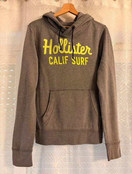 Pull Hollister à Capuche Gris - California Cool & Confort