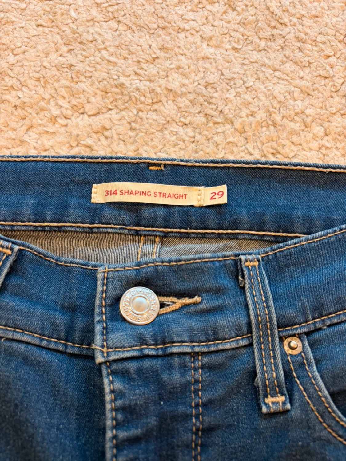 👖 Jeans Levi’s 314 "Shaping Straight" Bleu - Silhouette Idéale