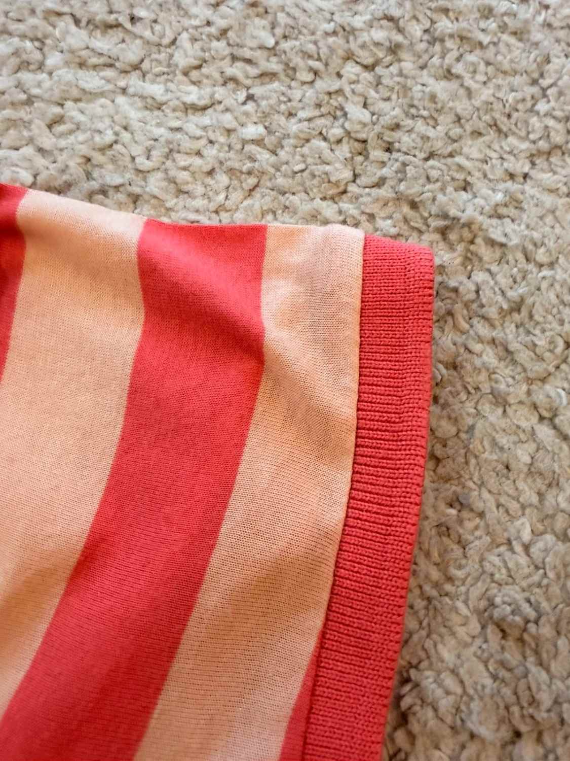 🐚🌸 Polo Puma à Rayures Beige/Corail - Douceur & Élégance