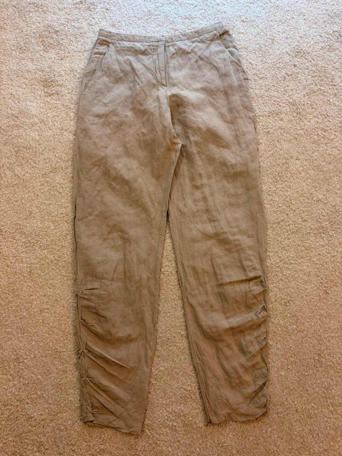 Pantalon Giorgio Armani Lin/Soie Beige - IT38