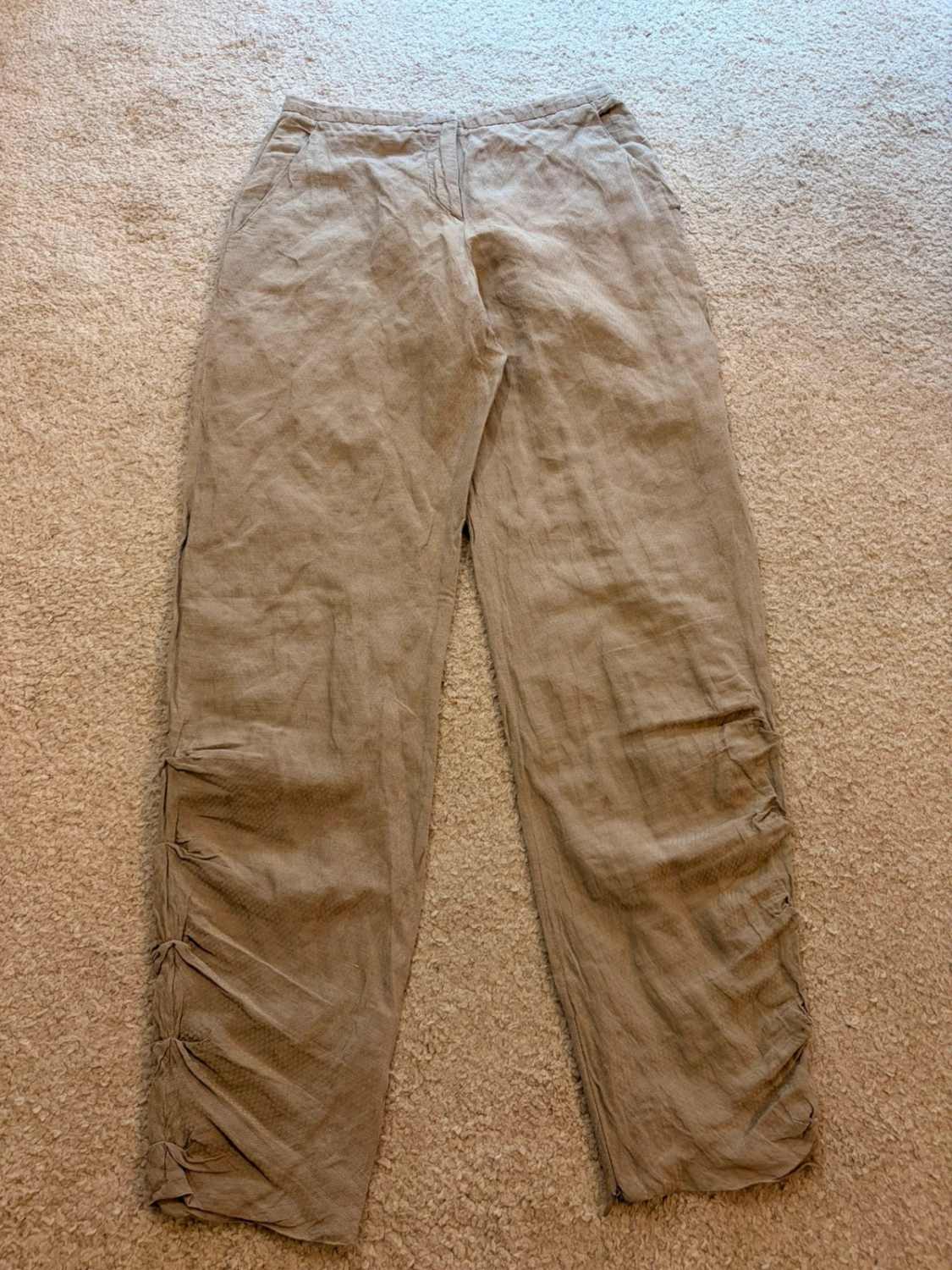 Pantalon Giorgio Armani Lin/Soie Beige - IT38