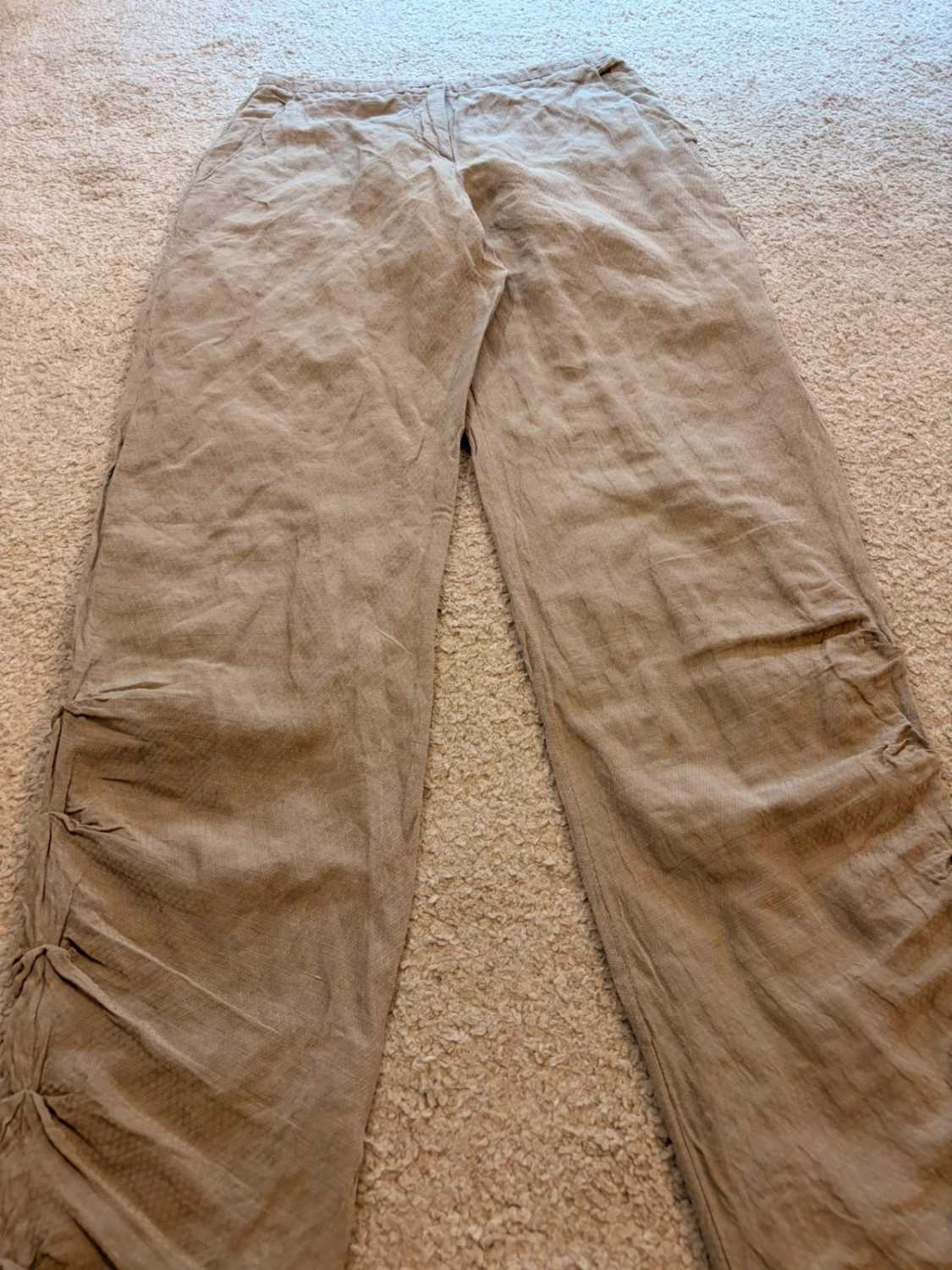 Pantalon Giorgio Armani Lin/Soie Beige - IT38