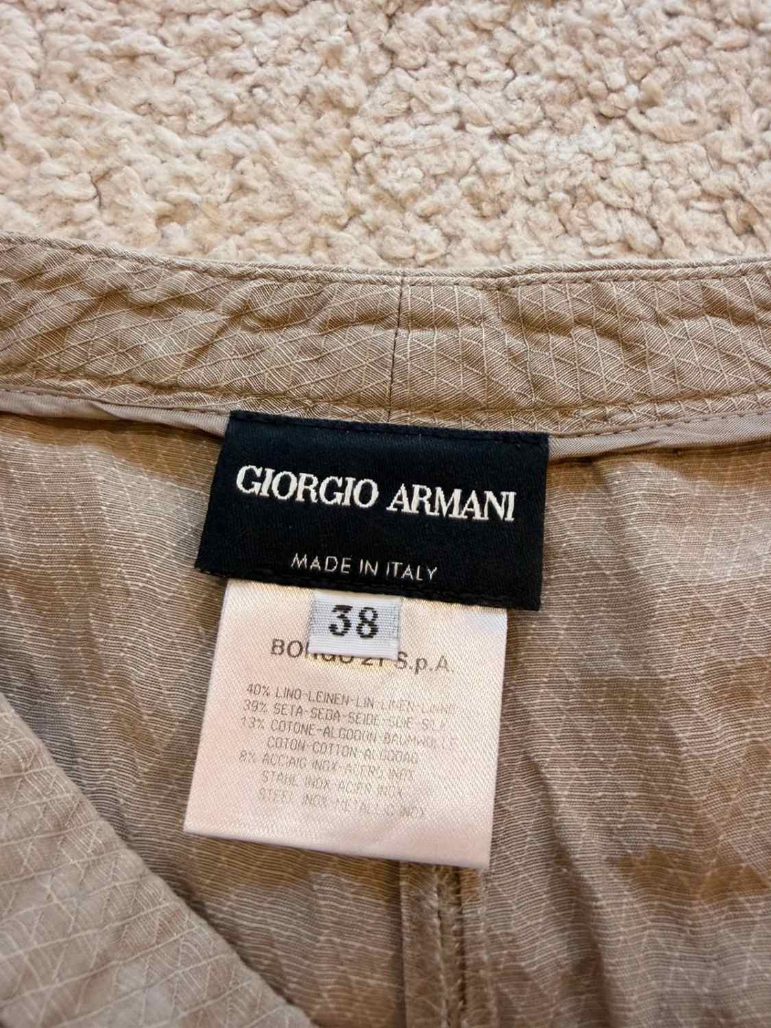 Pantalon Giorgio Armani Lin/Soie Beige - IT38