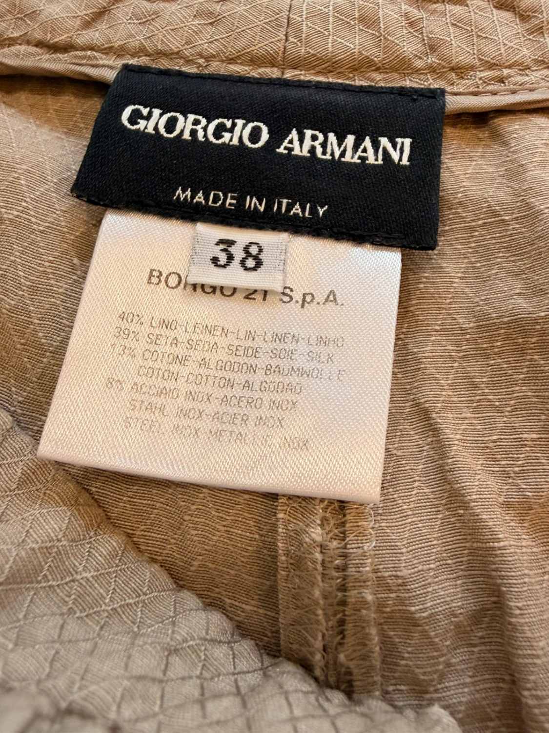 Pantalon Giorgio Armani Lin/Soie Beige - IT38