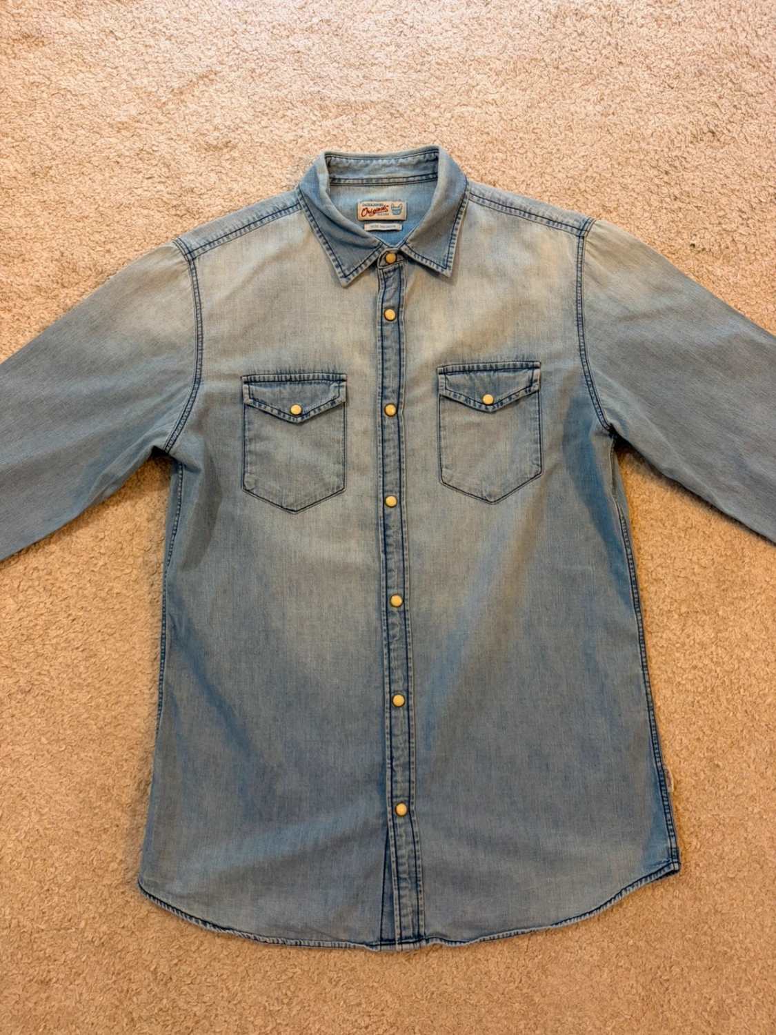 Chemise Jack & Jones Originals en Jean Bleu Clair