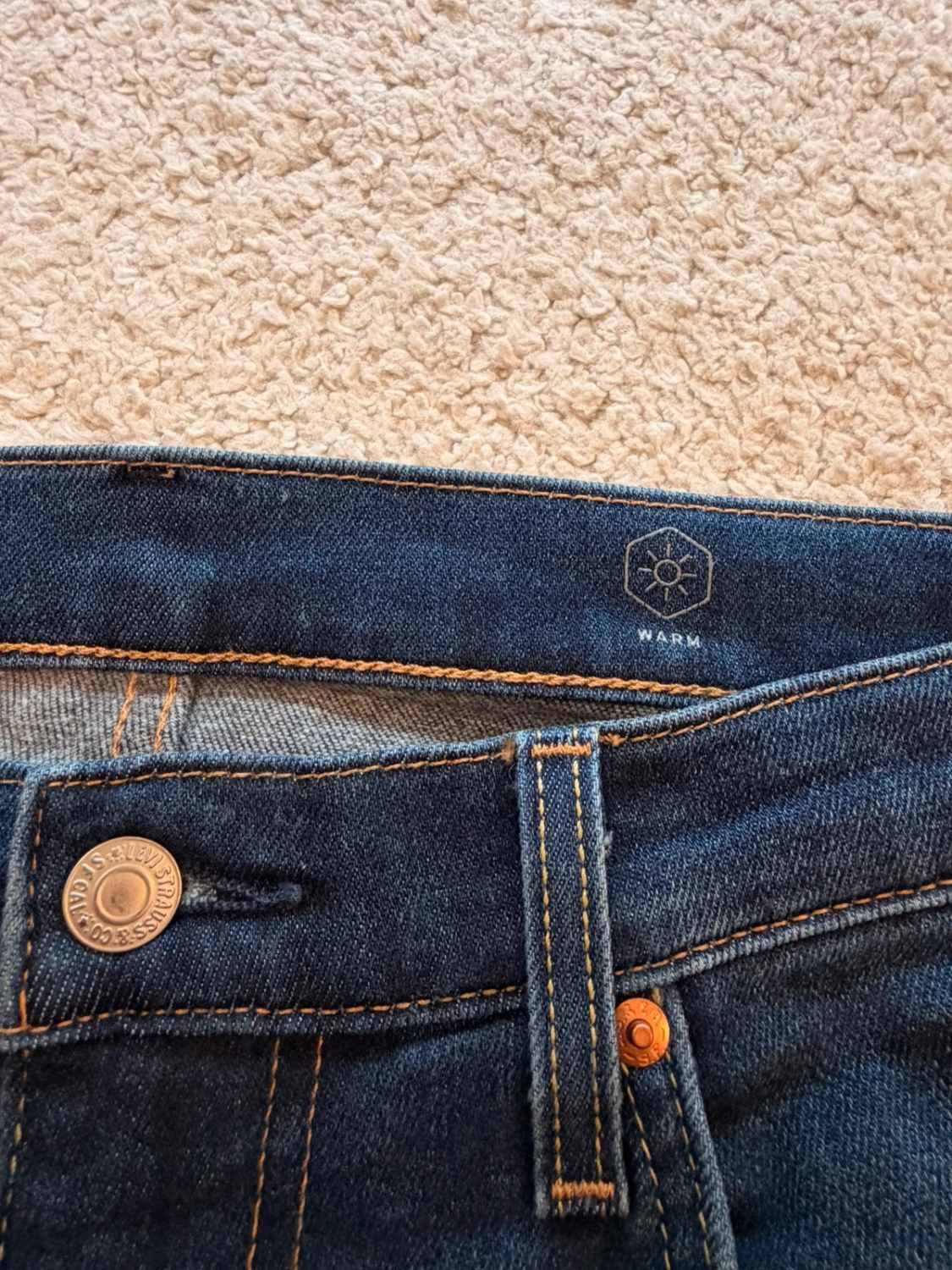 👖 Jeans Levi’s Premium "Warm Waterless" Marine - Technologie Éco & Confort