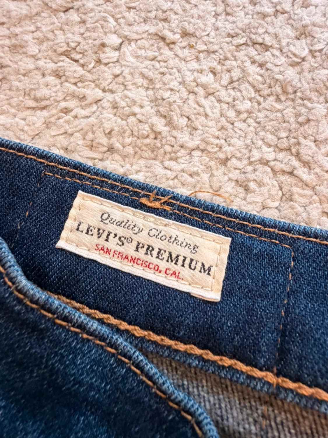 👖 Jeans Levi’s Premium "Warm Waterless" Marine - Technologie Éco & Confort