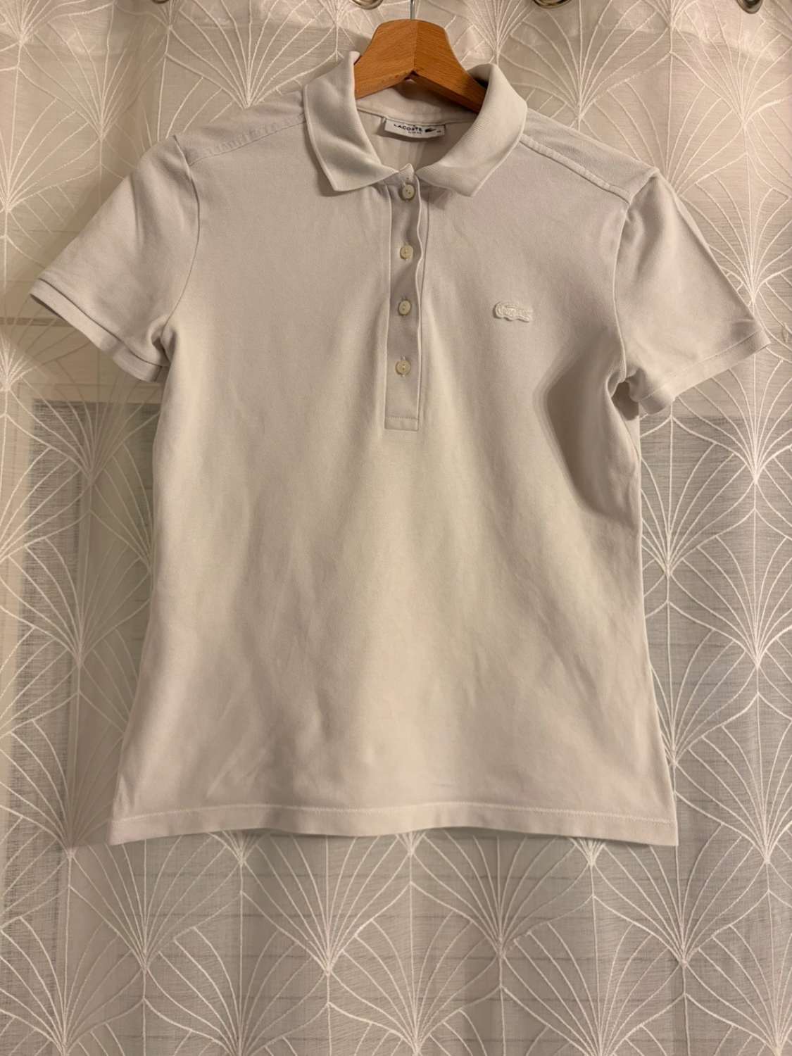 🤍Polo Lacoste Slim Fit Blanc - Élégance Intemporelle