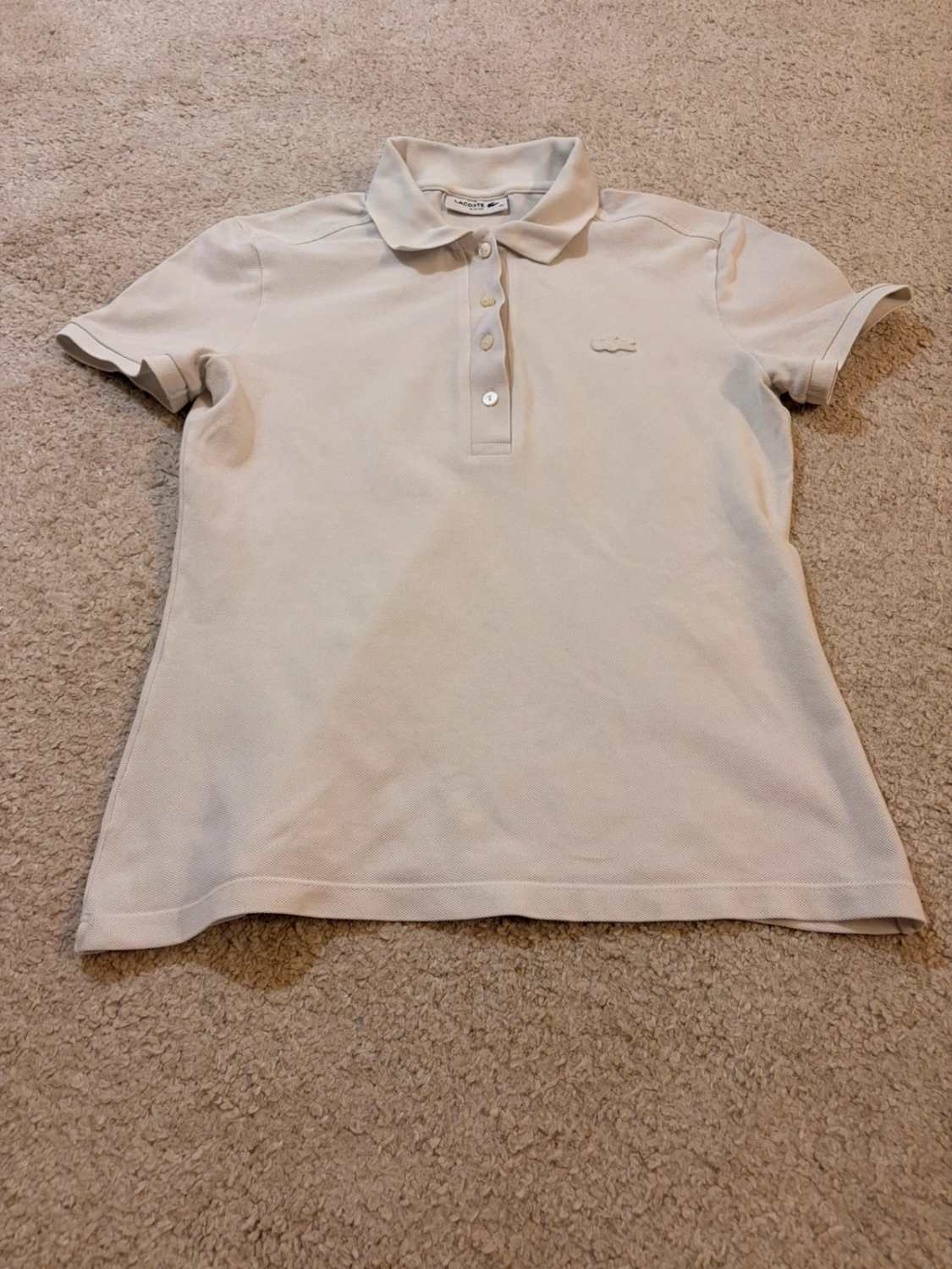 🤍Polo Lacoste Slim Fit Blanc - Élégance Intemporelle