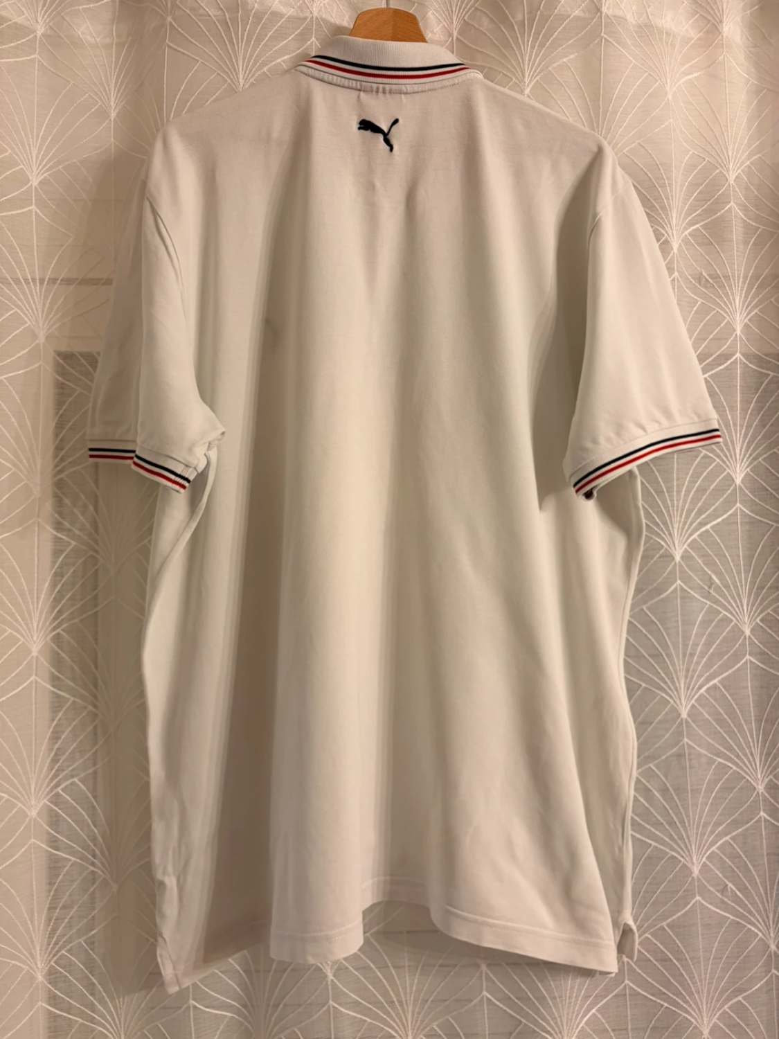 🔴 Polo Puma à Logo Brodé Blanc - Sportif & Confortable