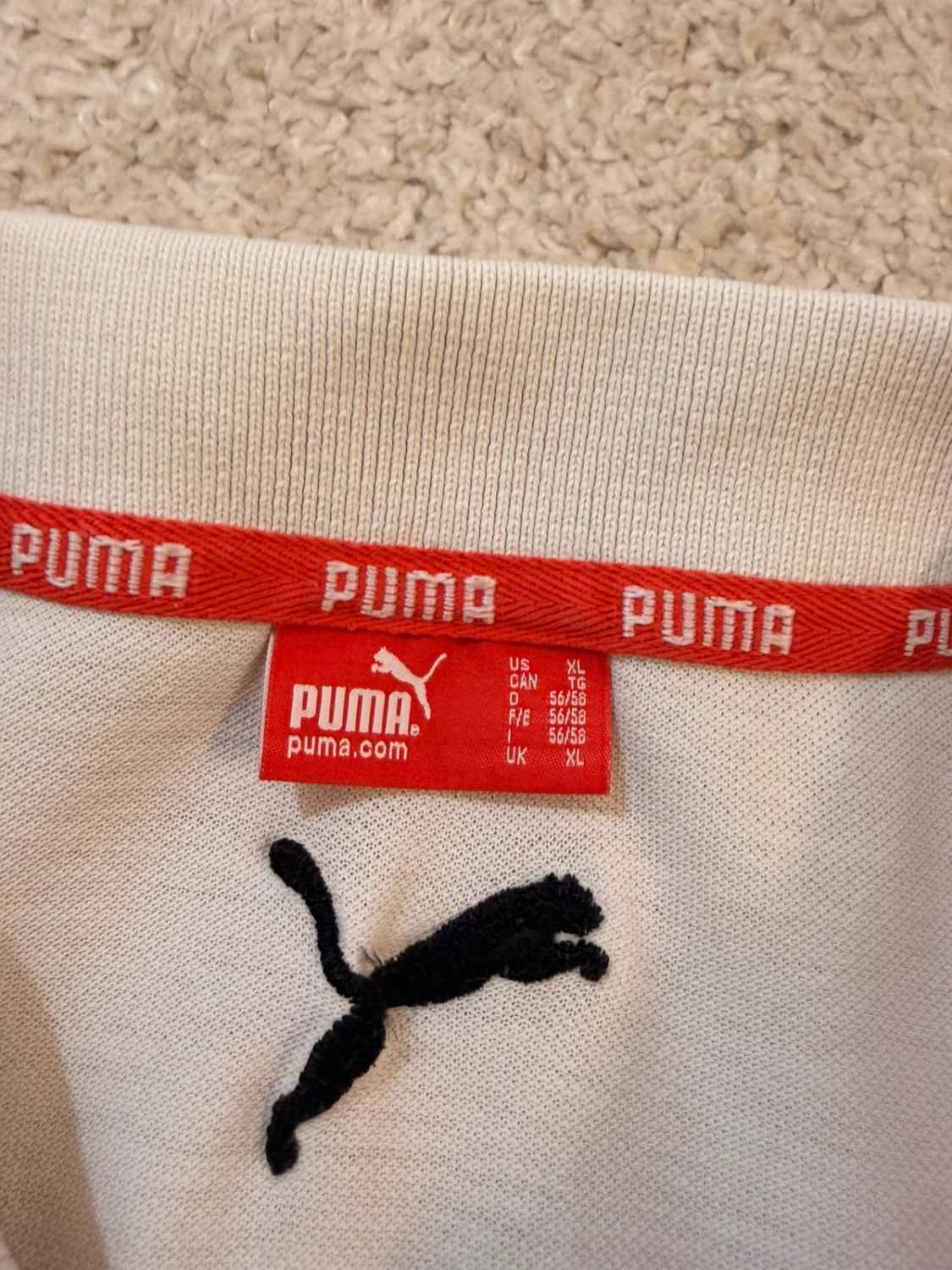 🔴 Polo Puma à Logo Brodé Blanc - Sportif & Confortable