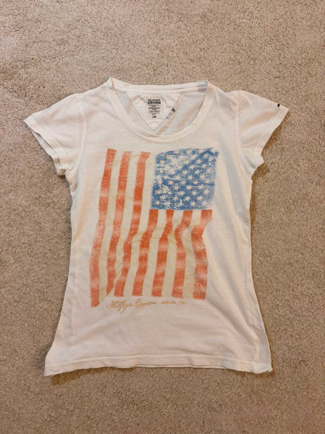 T-shirt Hilfiger Denim Imprimé Blanc - Casual & Chic