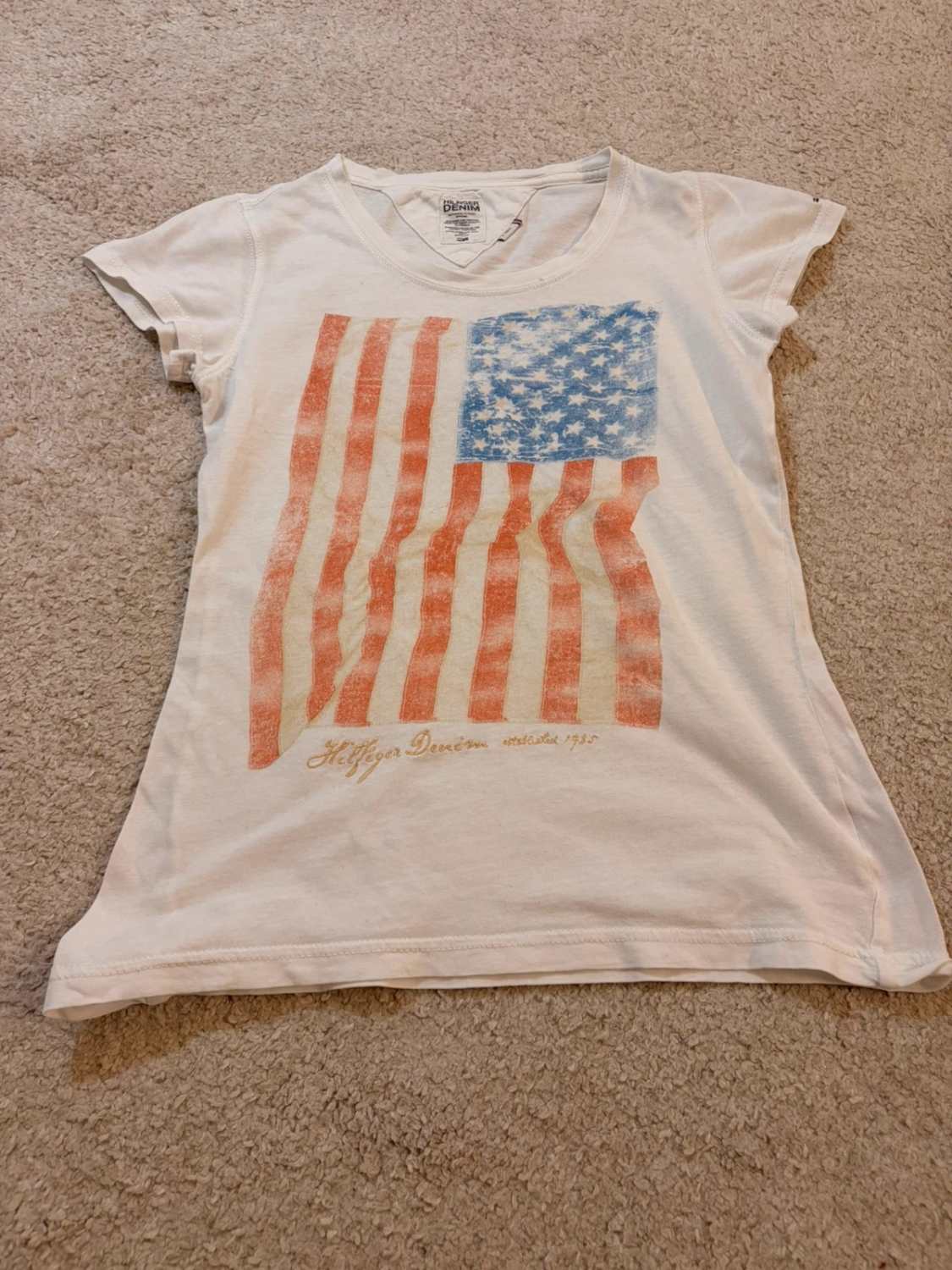 T-shirt Hilfiger Denim Imprimé Blanc - Casual & Chic