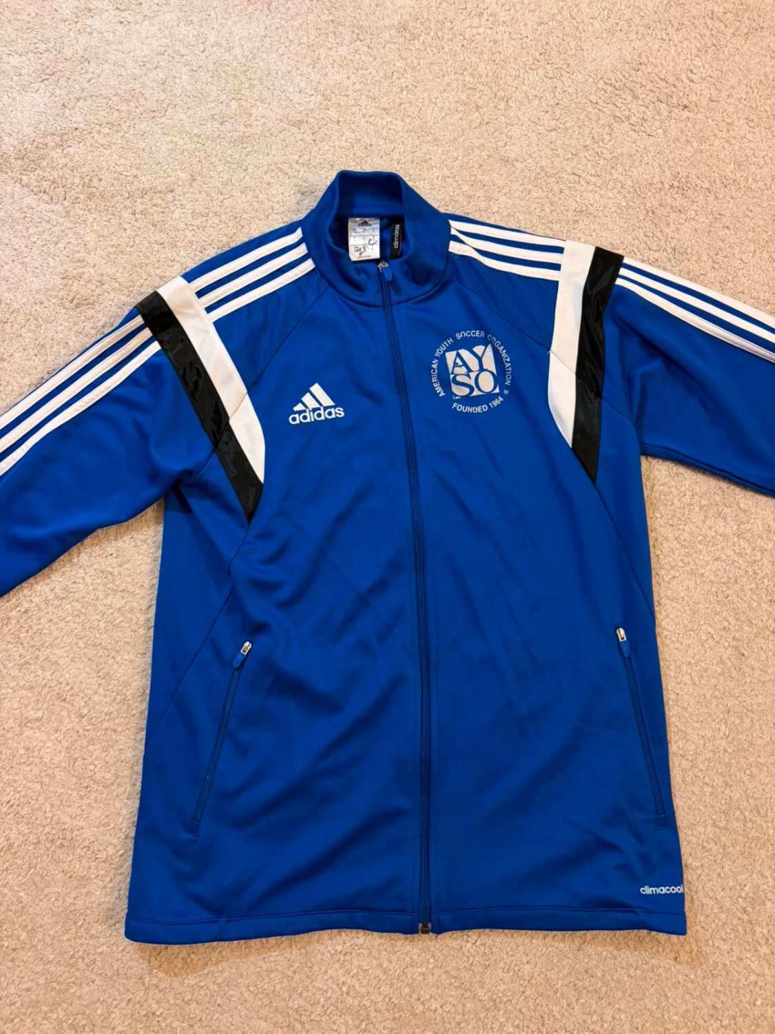 🔴 Veste Adidas AYSO Bleu/Rouge