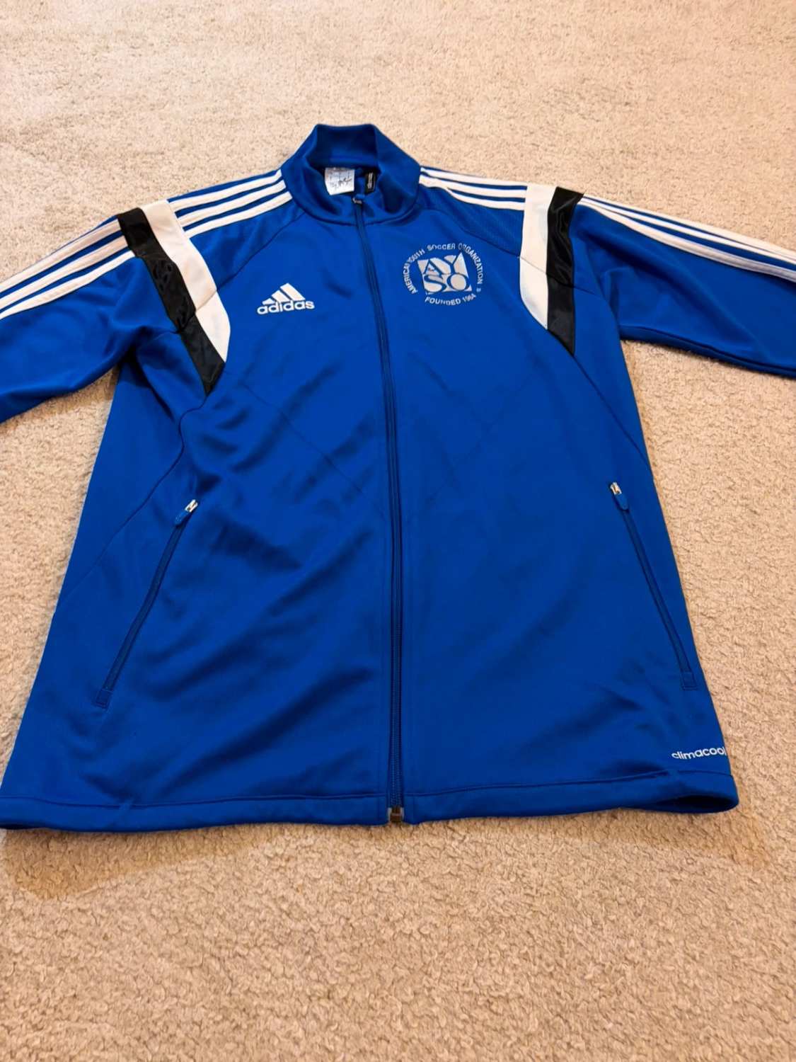 🔴 Veste Adidas AYSO Bleu/Rouge