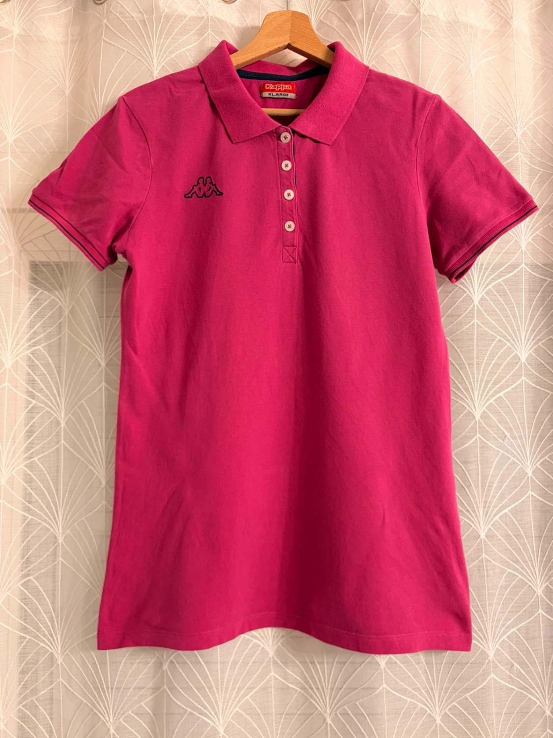 💖👕 Polo Kappa XL Fuchsia - Coloré & Confortable
