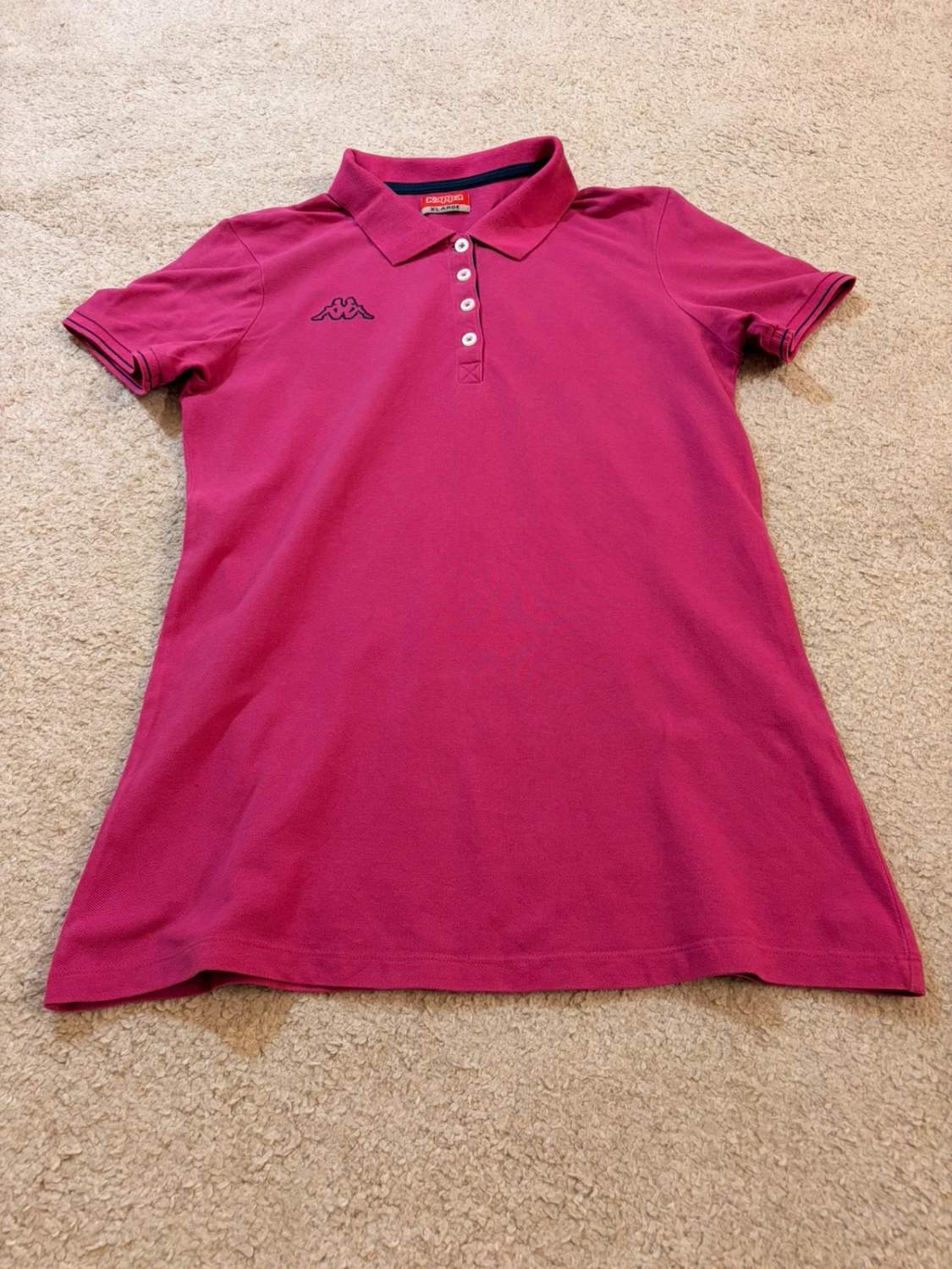 💖👕 Polo Kappa XL Fuchsia - Coloré & Confortable