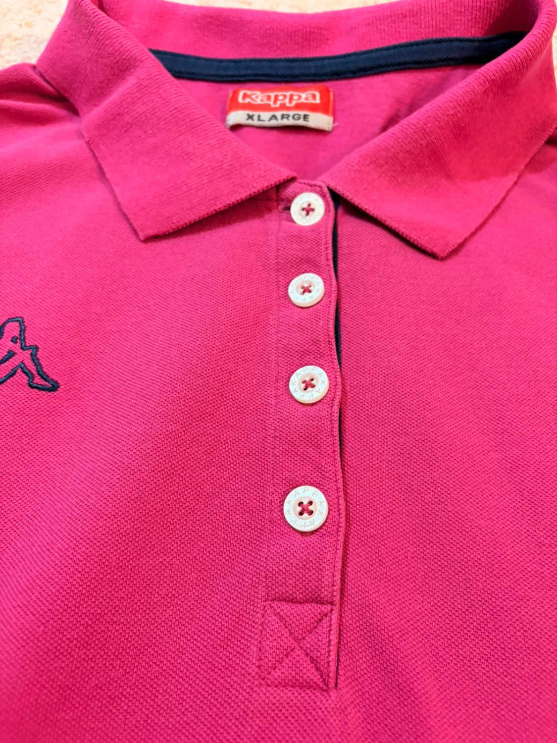 💖👕 Polo Kappa XL Fuchsia - Coloré & Confortable