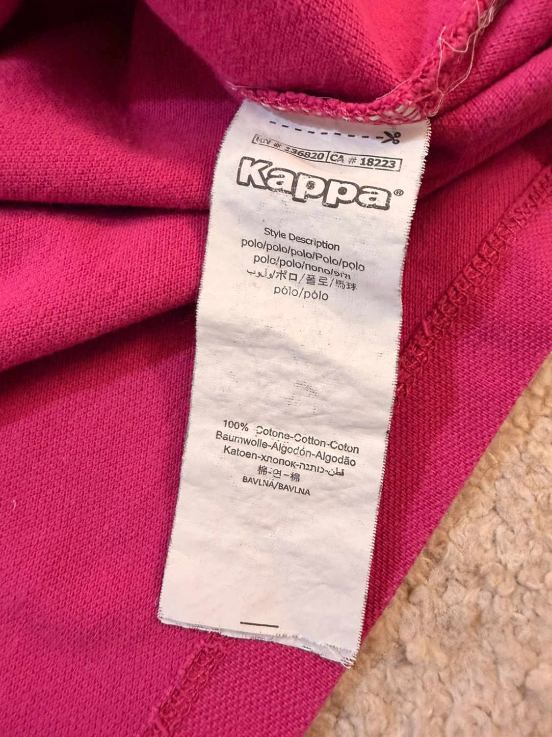 💖👕 Polo Kappa XL Fuchsia - Coloré & Confortable