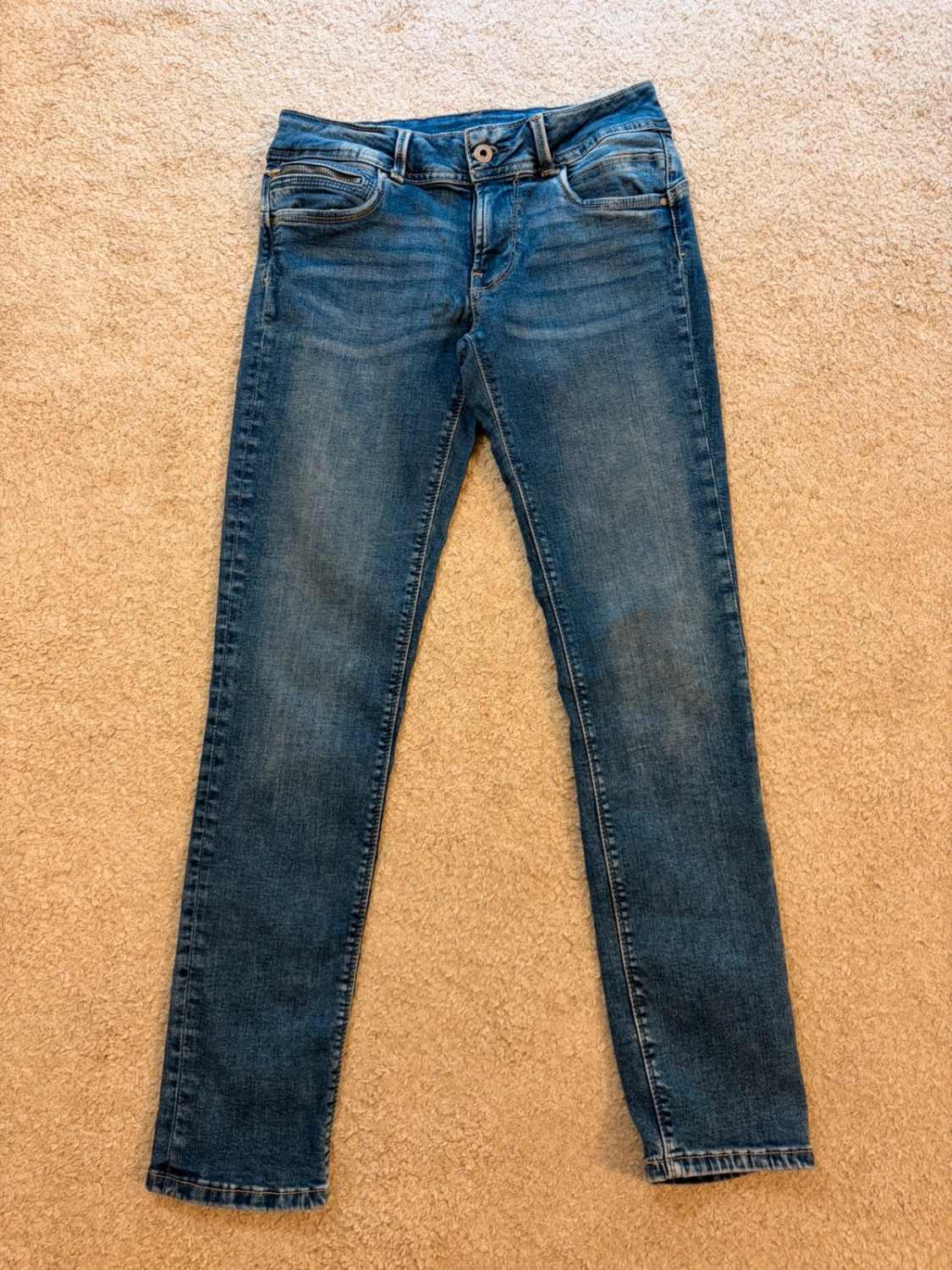 Jeans Pepe Jeans "Newbrooke" Slim Mid Waist Bleu - Taille W28