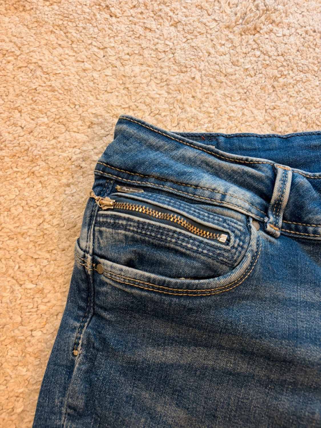 Jeans Pepe Jeans "Newbrooke" Slim Mid Waist Bleu - Taille W28