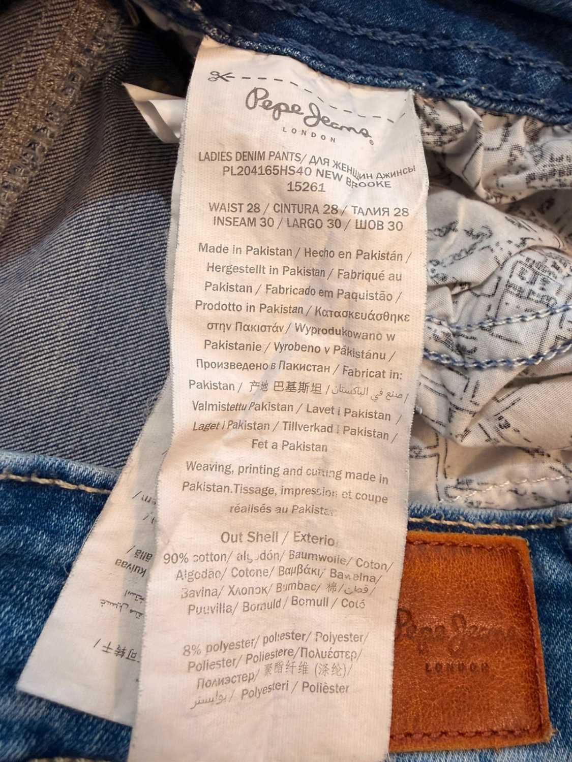 Jeans Pepe Jeans "Newbrooke" Slim Mid Waist Bleu - Taille W28
