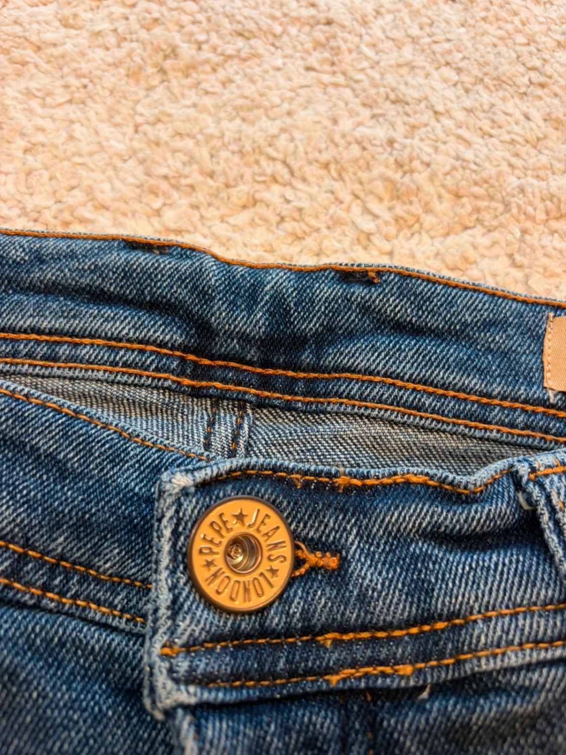 Jeans Pepe Jeans "Khakis & Twills" Troués Bleu - Taille W33