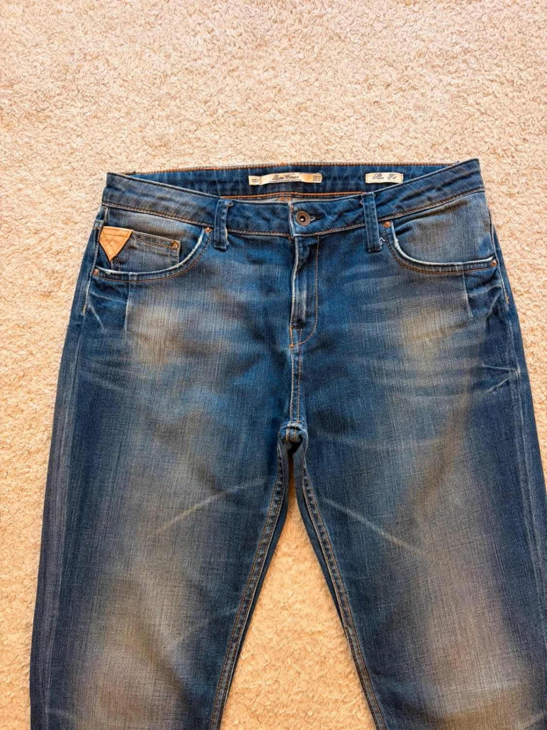 Jeans Zara Premium Denimwear Slim Fit Marine - Taille USA10