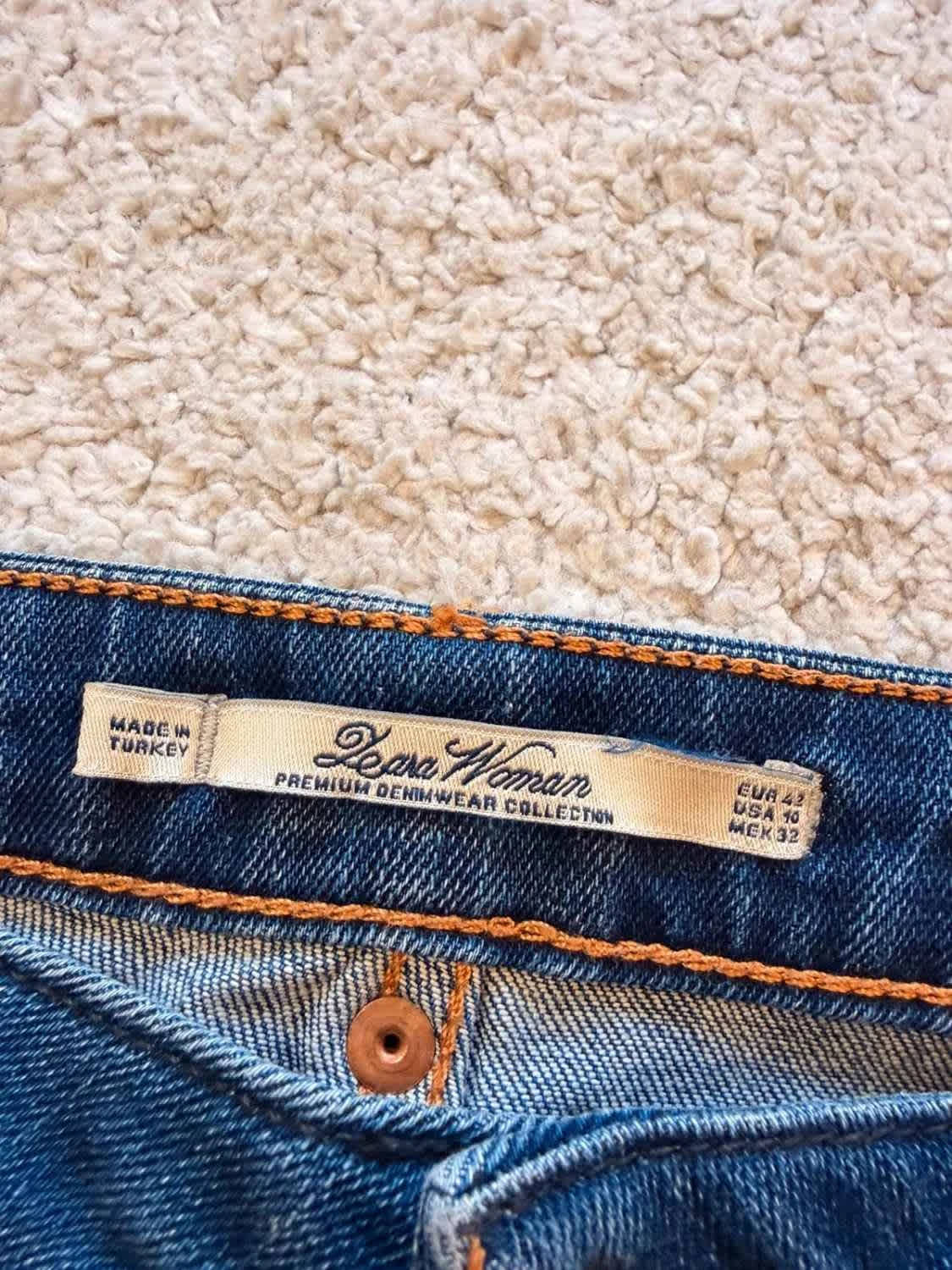Jeans Zara Premium Denimwear Slim Fit Marine - Taille USA10