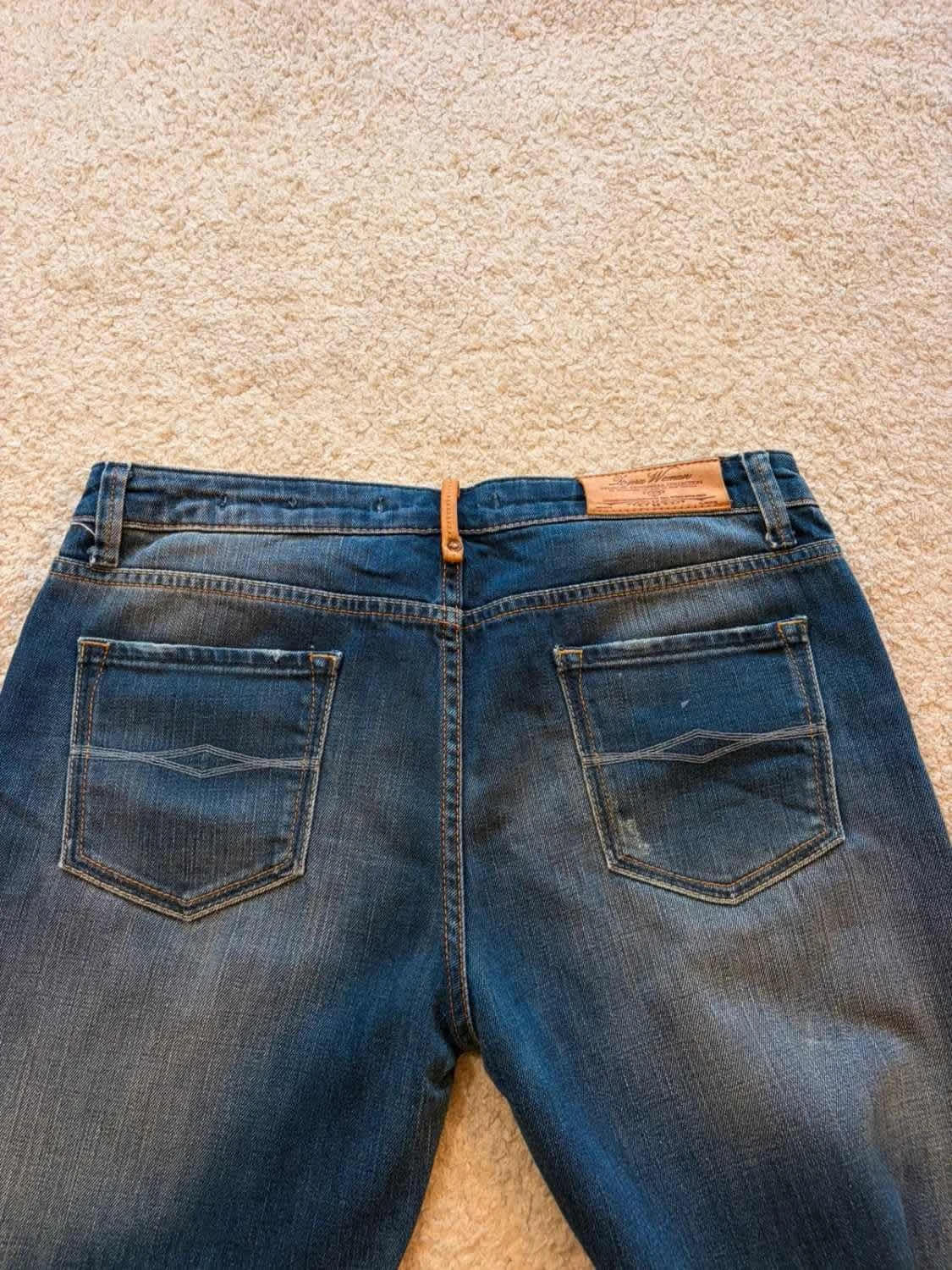 Jeans Zara Premium Denimwear Slim Fit Marine - Taille USA10