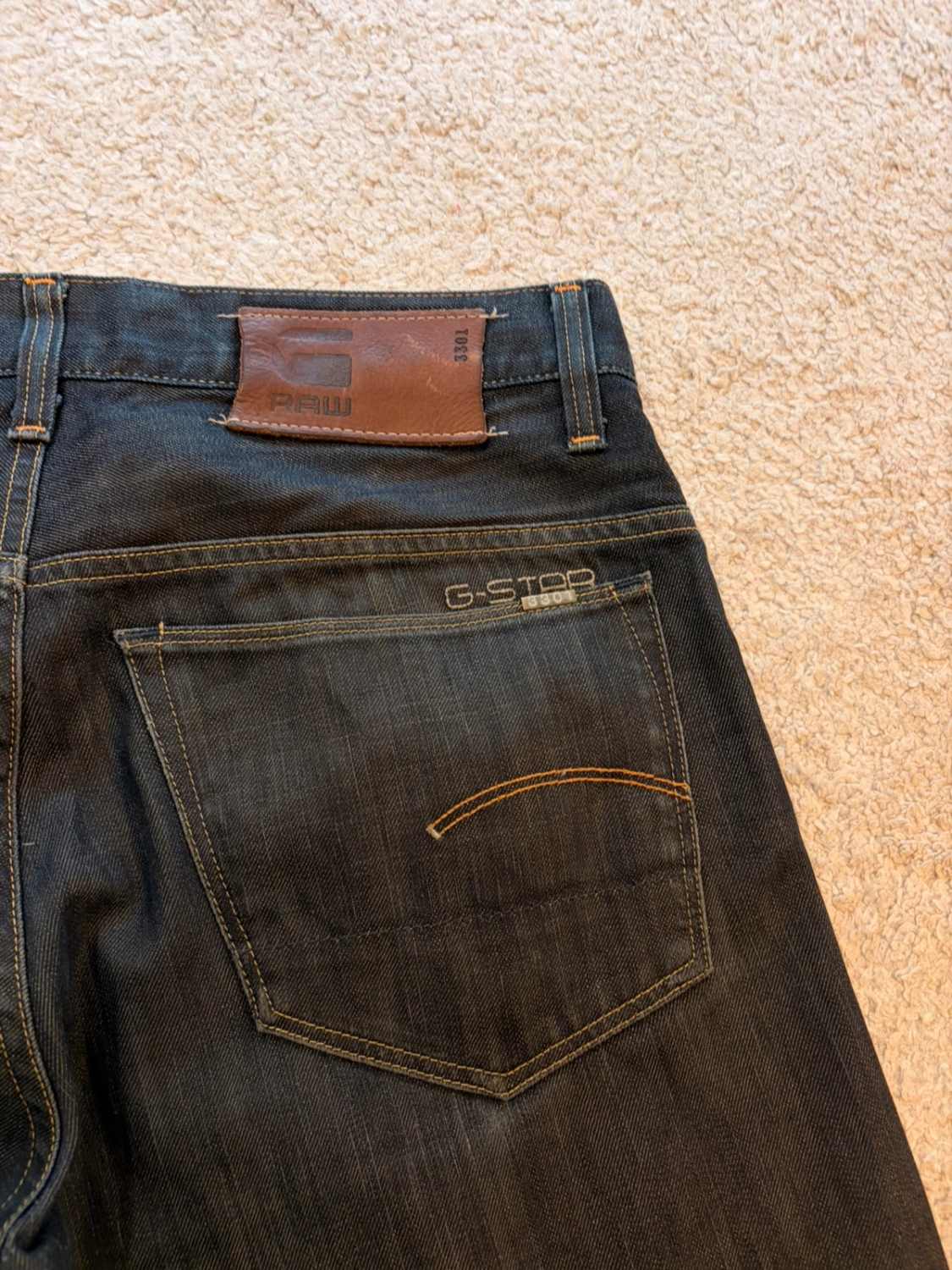 🔵 Jeans G-Star Raw 3301 Gris Foncé - Style Urbain & Moderne