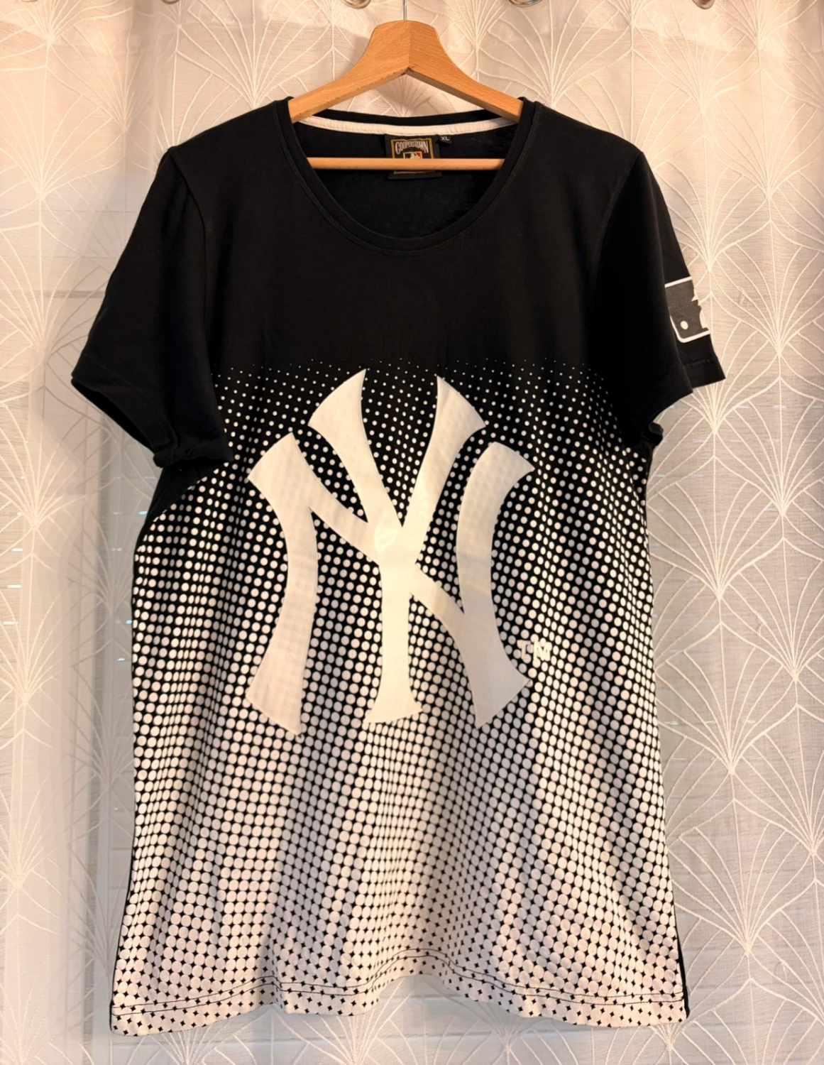 T-shirt Majestic 'Cooperstown' Noir/Blanc - Collector Baseball