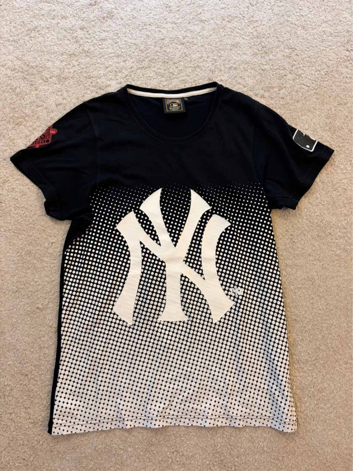 T-shirt Majestic 'Cooperstown' Noir/Blanc - Collector Baseball