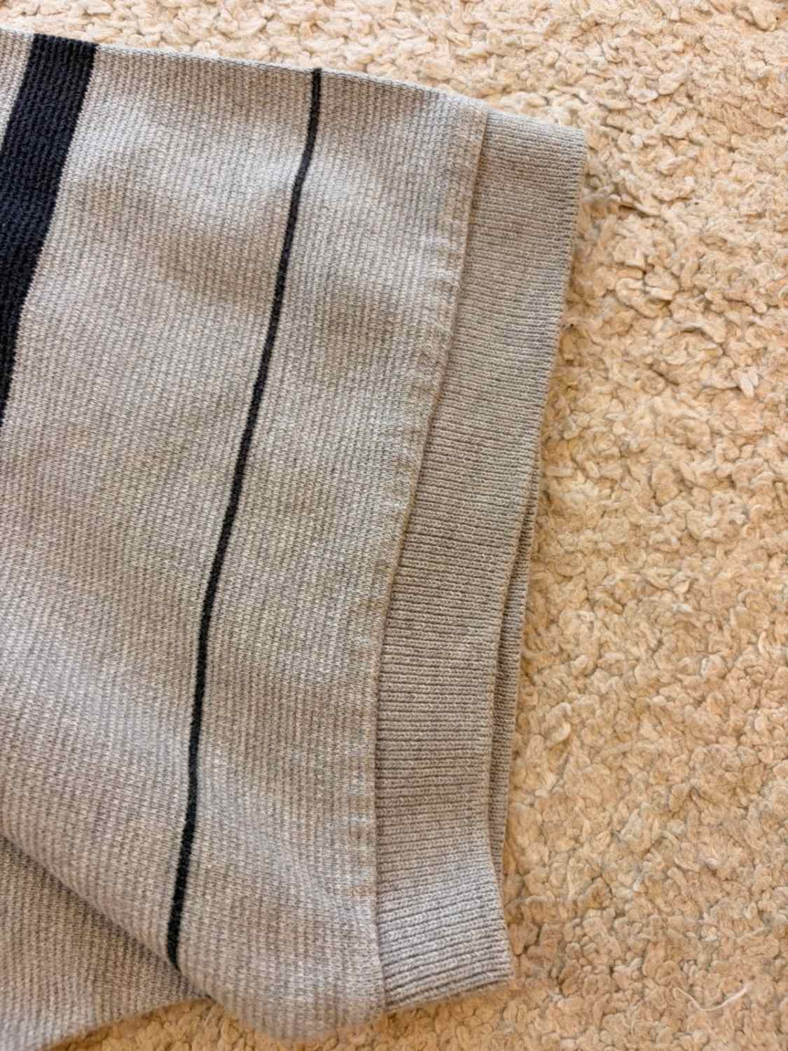 Polo Chaps by Ralph Lauren à Rayures Gris/Marine - Élégance Discrète