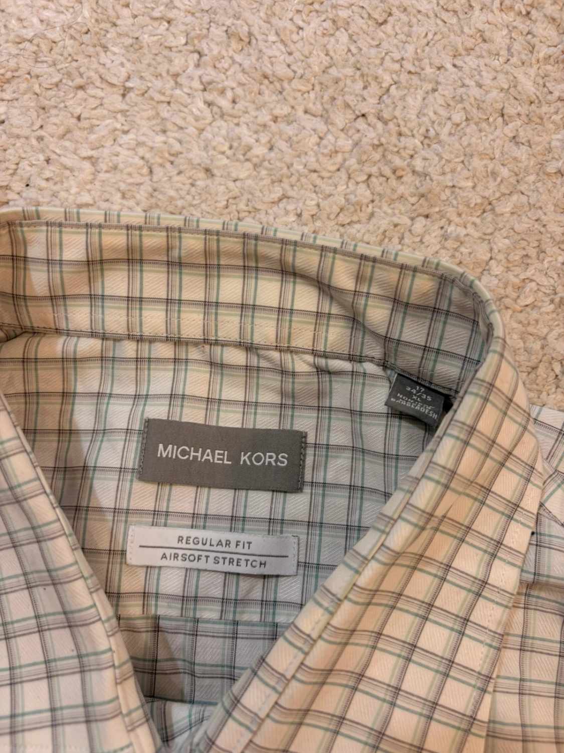 Camicia Michael Kors Airsoft Stretch a Quadri - Comfort & Eleganza