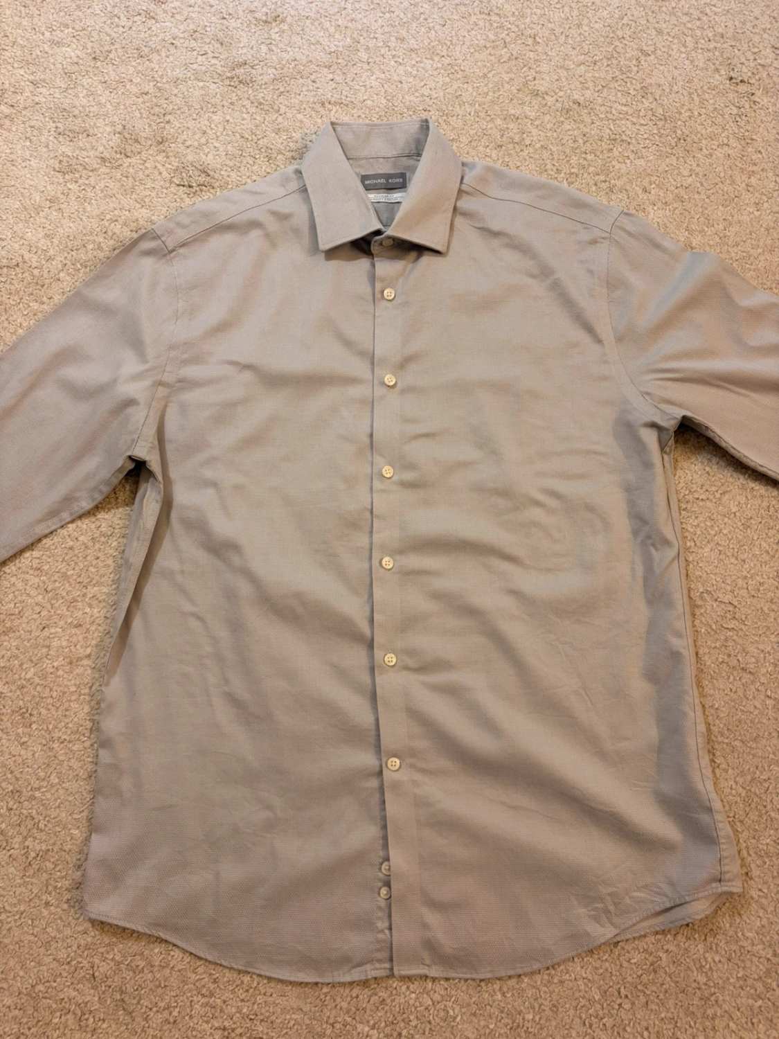 Camicia Michael Kors Airsoft Stretch Grigia - Comfort Intelligente