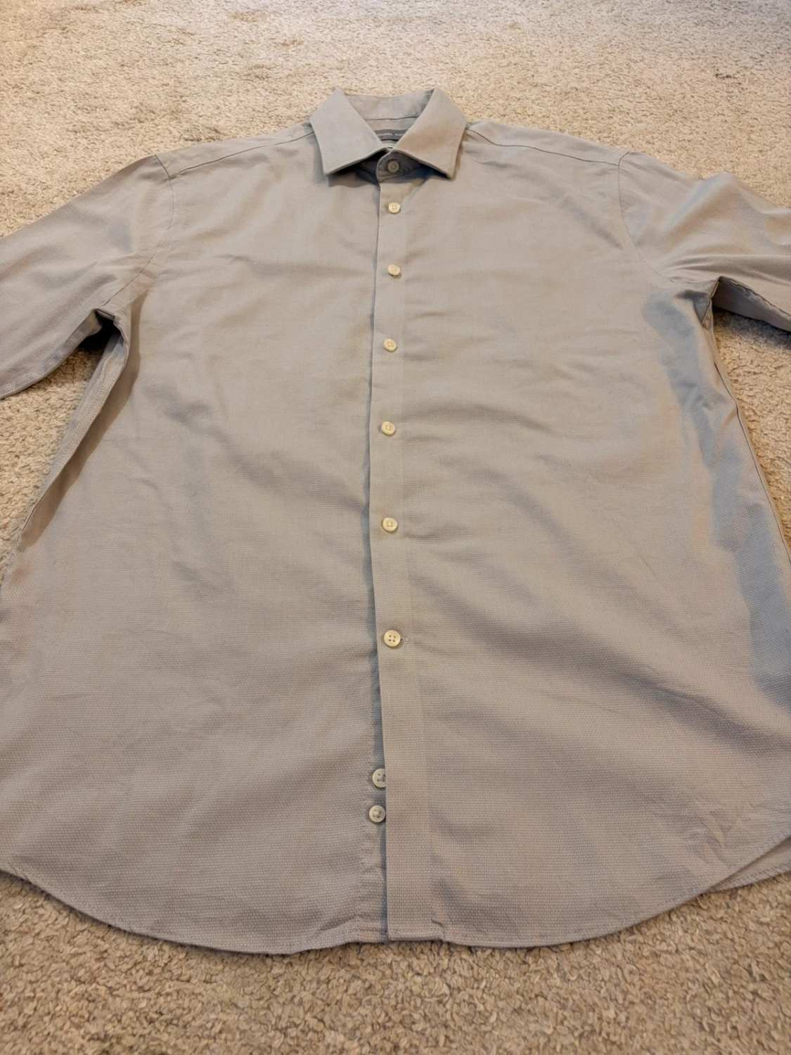 Camicia Michael Kors Airsoft Stretch Grigia - Comfort Intelligente