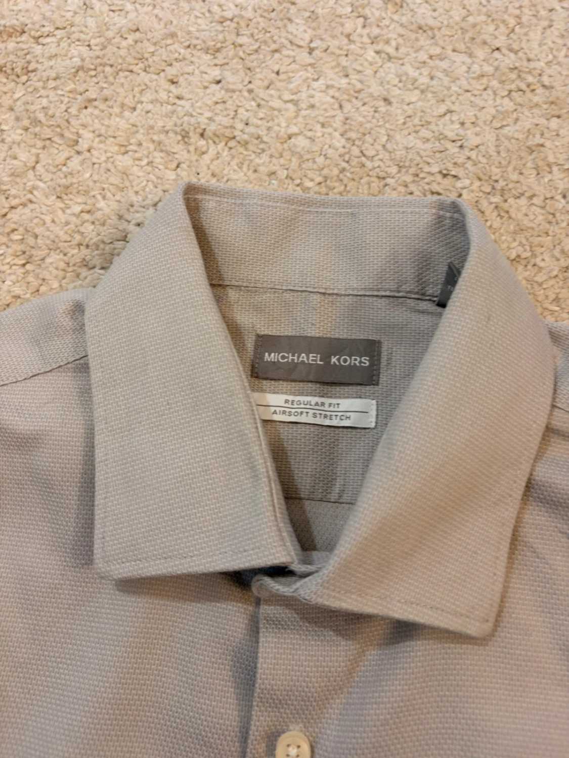 Camicia Michael Kors Airsoft Stretch Grigia - Comfort Intelligente