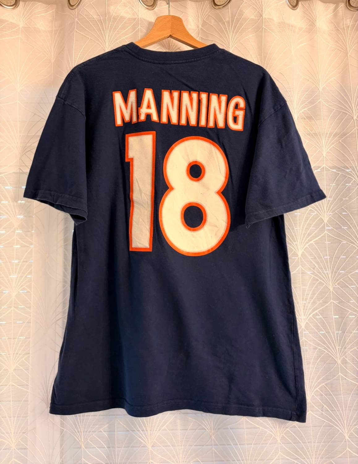 🏈 T-shirt NFL '18 Manning' Marine - Collector Quarterback