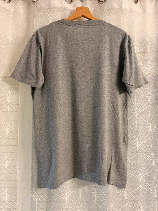 🐺T-shirt Replay Logo Imprimé Gris - Luxe Décontracté Italien