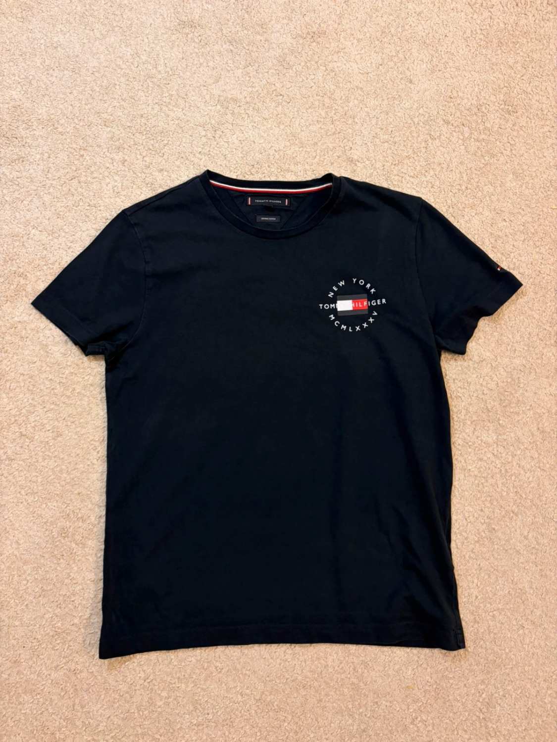 🌱 T-shirt Tommy Hilfiger Organic Coton Marine - Ecoresponsable & Basique