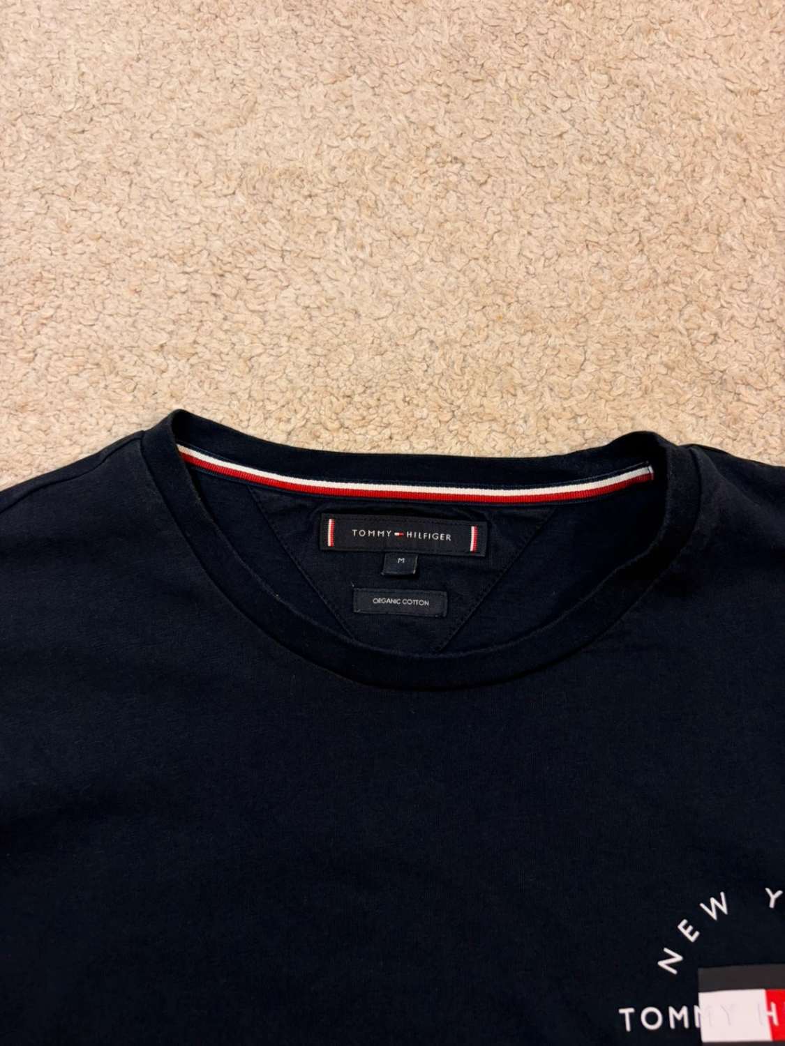 🌱 T-shirt Tommy Hilfiger Organic Coton Marine - Ecoresponsable & Basique