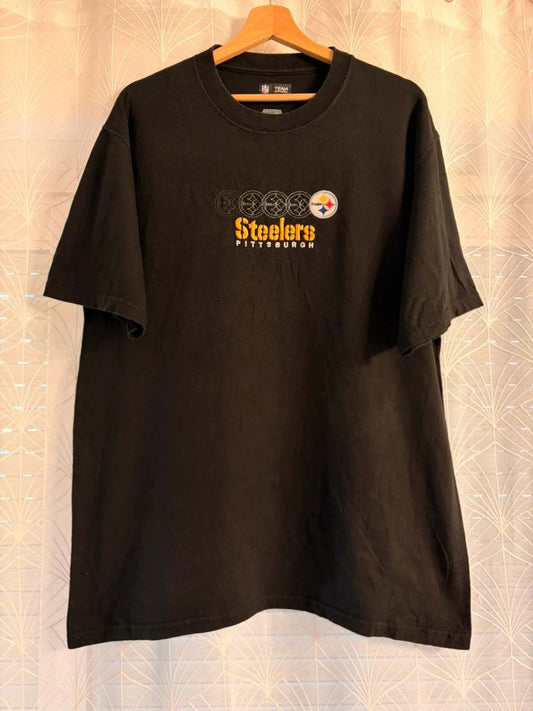 🟡 T-shirt NFL Pittsburgh Steelers Noir - Fier Supporteur